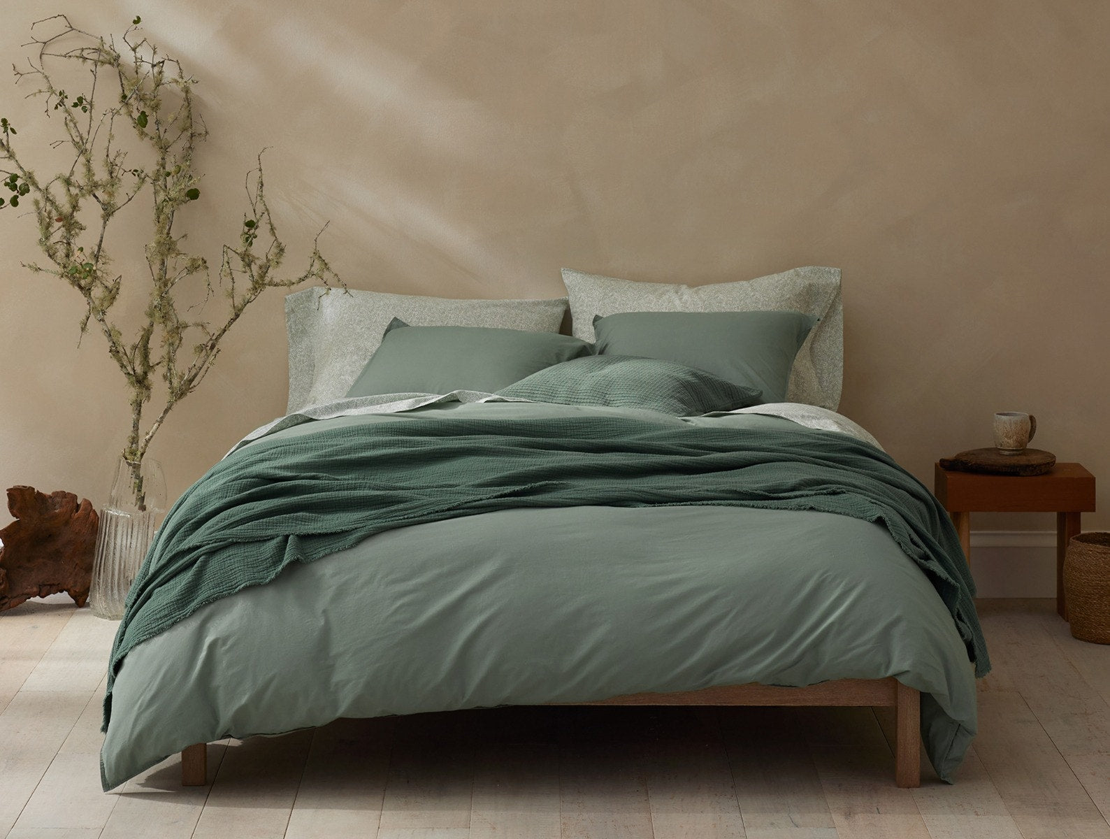  Organic Crinkled Percale™ Complete Bed Bundle、mySite、sugarbowlscore