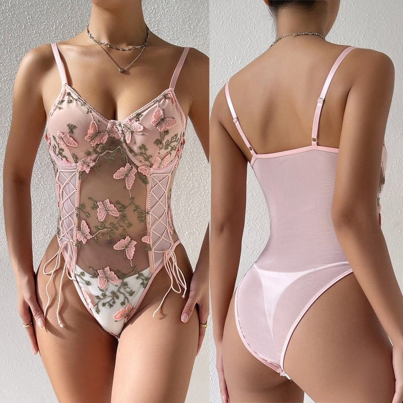  Camilla Bodysuit (Blush - Lace & Embroidered)、mySite、merchandisen