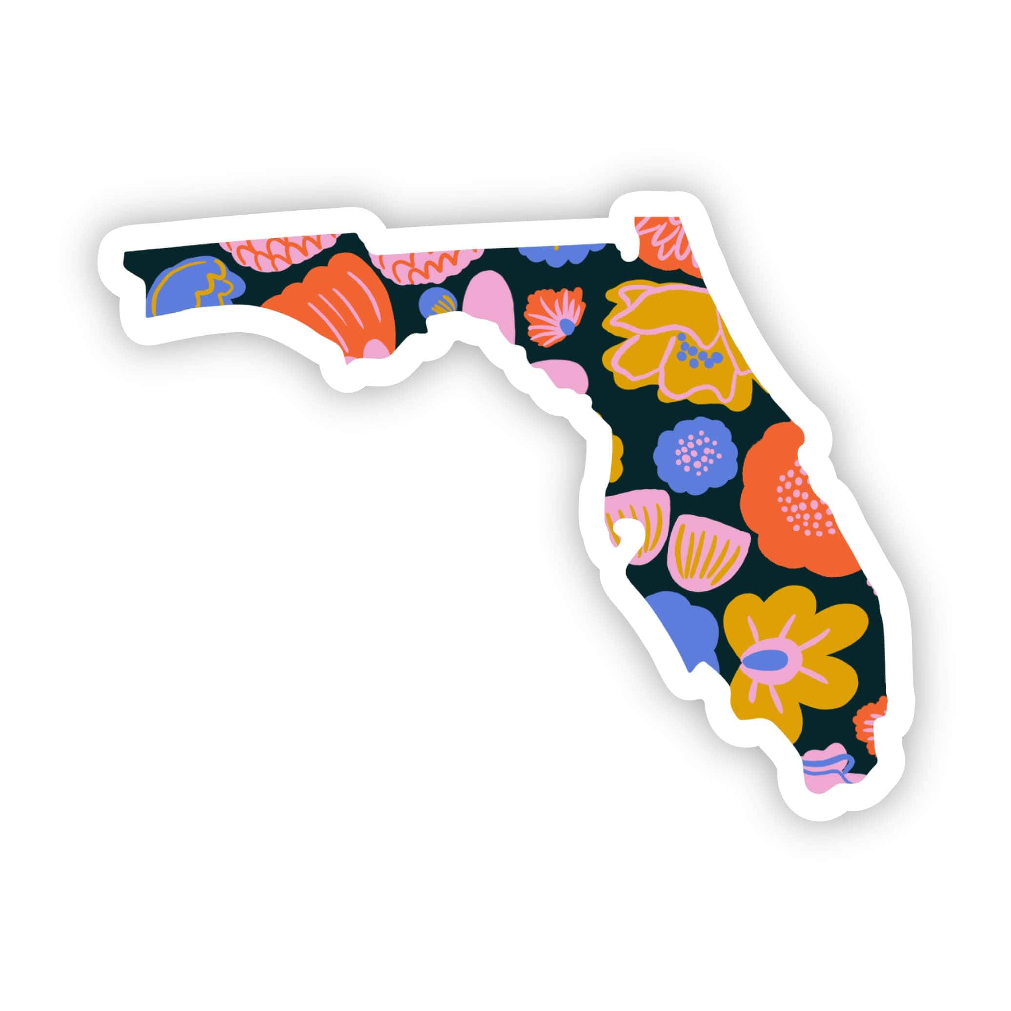  Florida Sticker - Colorful Flower、mySite、ghnorth