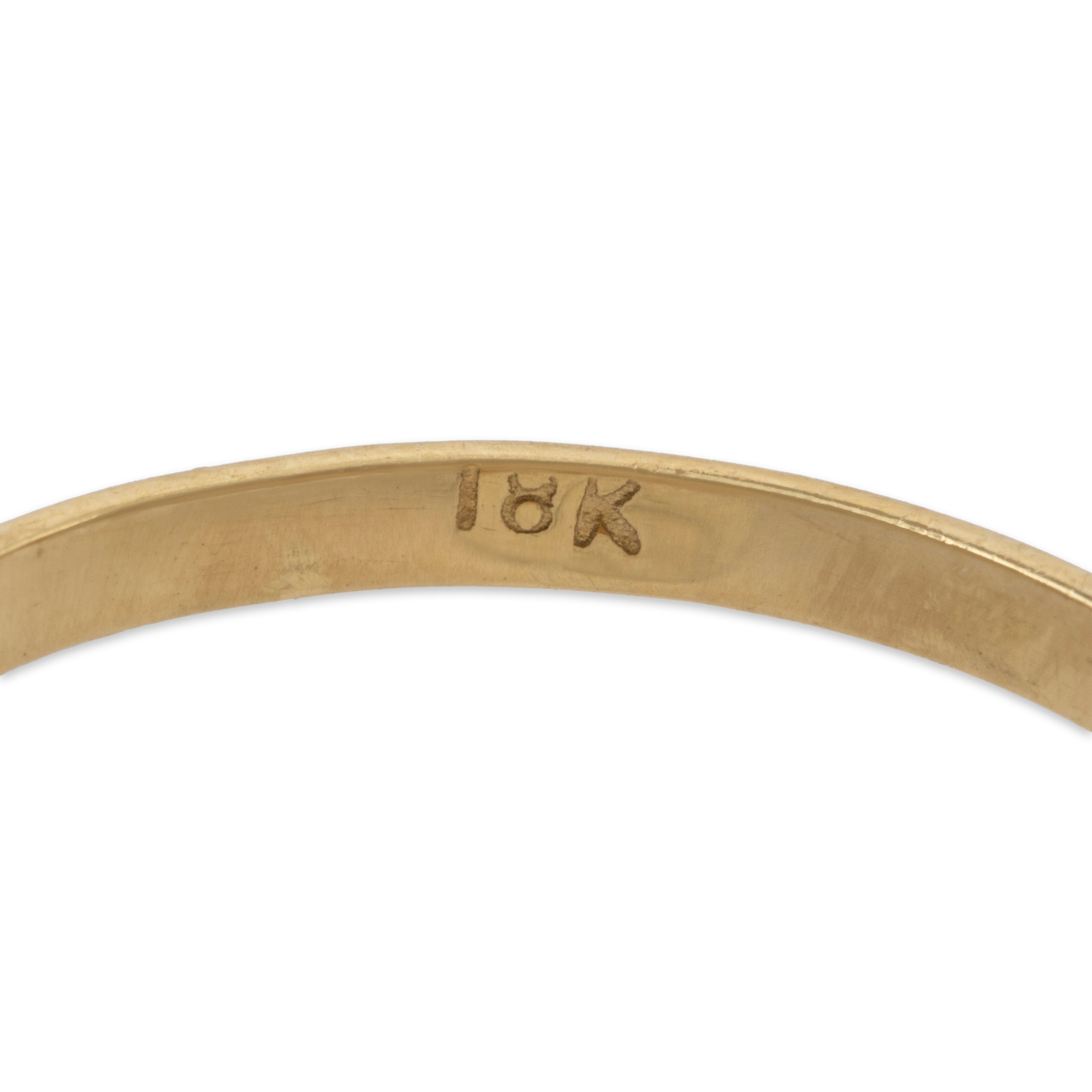 Vintage 18k Yellow Gold Emerald Lovely Floral Cocktail Ring 8、mySite、hinf8tx79