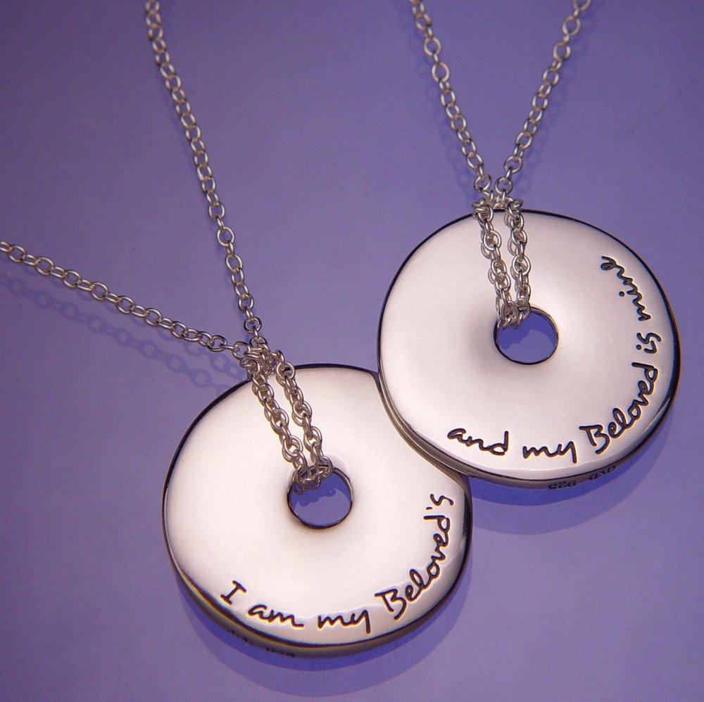I Am My Beloved's Sterling Silver Necklace、mySite、topwebapps