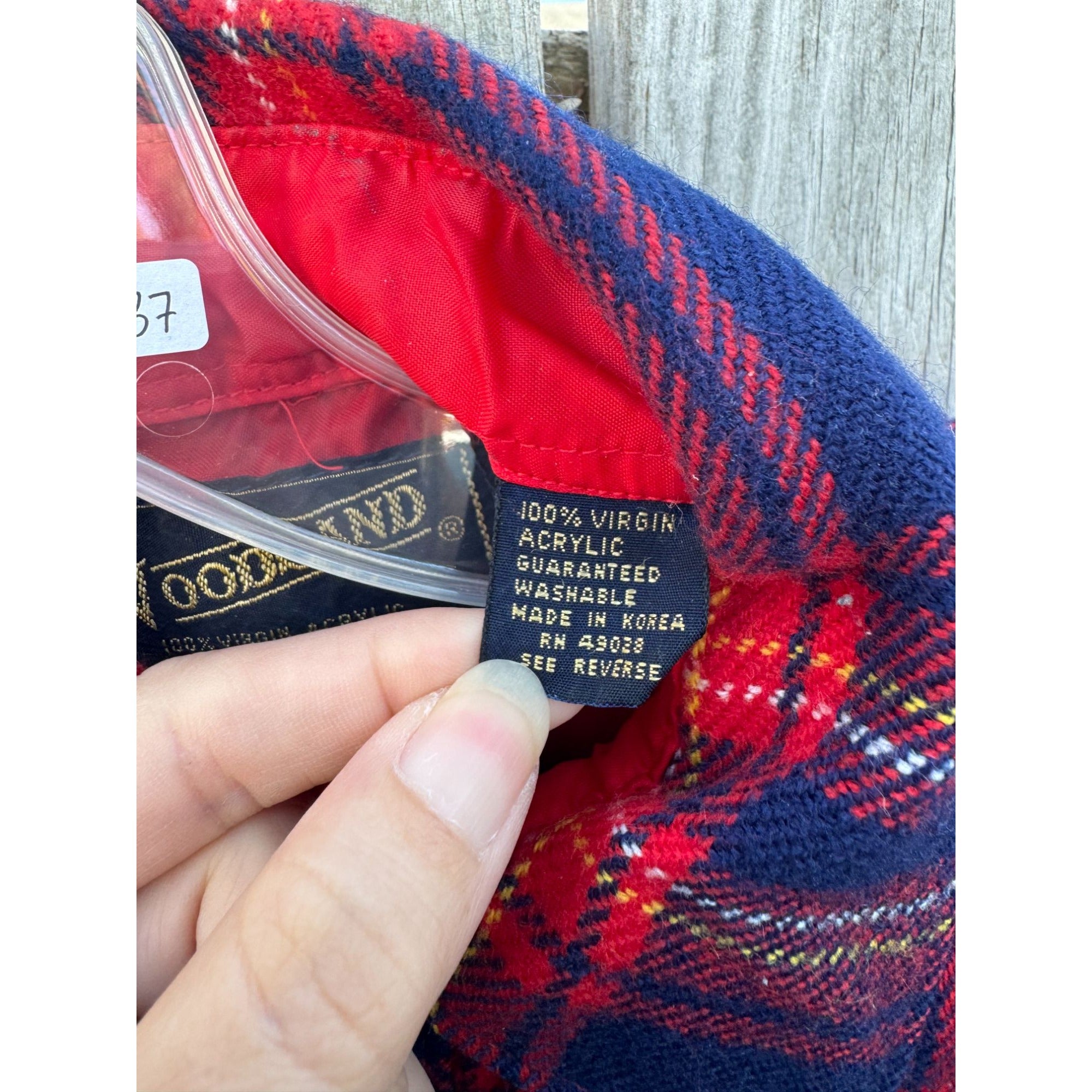 Woodland Acrylic Plaid Flannel Long Sleeve Button Down Medium、mySite、garagedoors4me