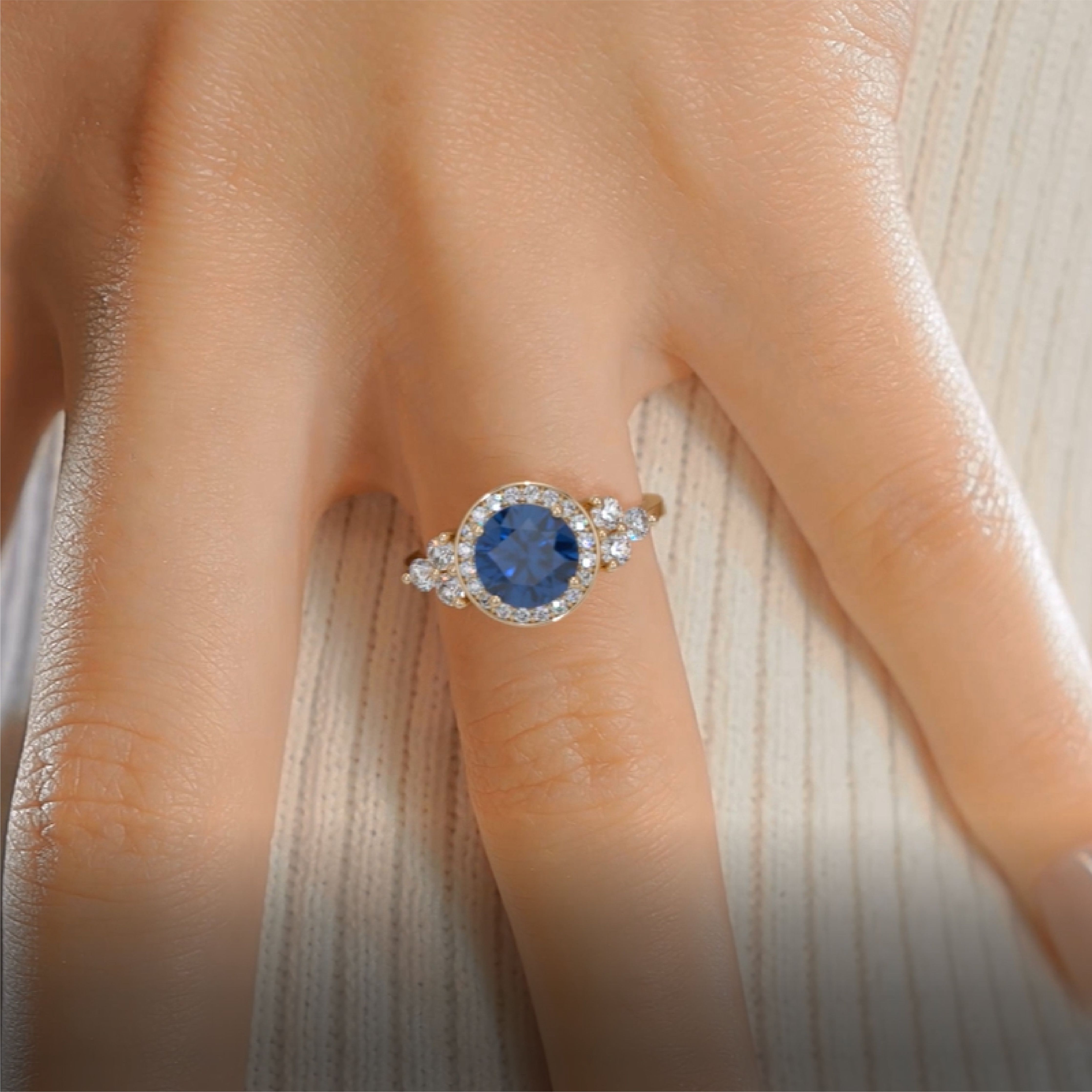 Ivy Gemstone & Diamonds Ring (2 Carat) -18K Yellow Gold (RTS)、mySite、hinf8tx79