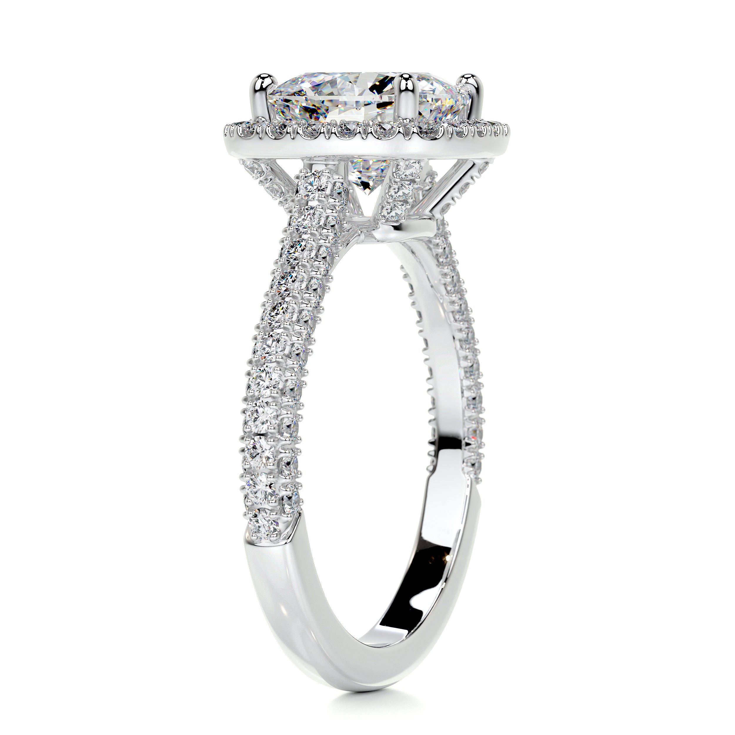 Annabelle Moissanite & Diamond Ring -18K White Gold、mySite、hinf8tx79