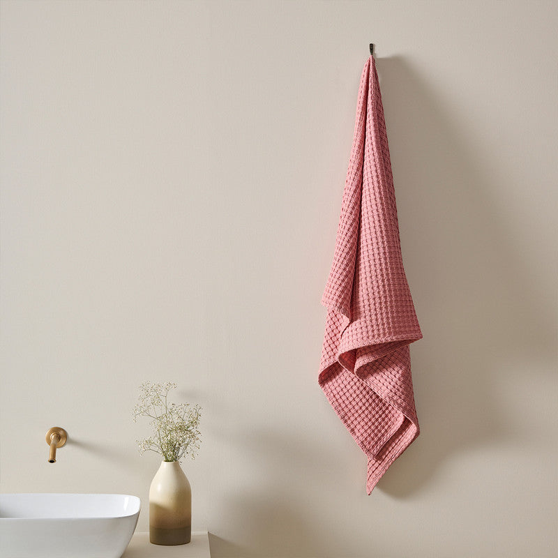 Cotton Bath Towel | Waffle | Dusty Pink、mySite、camillekostekn
