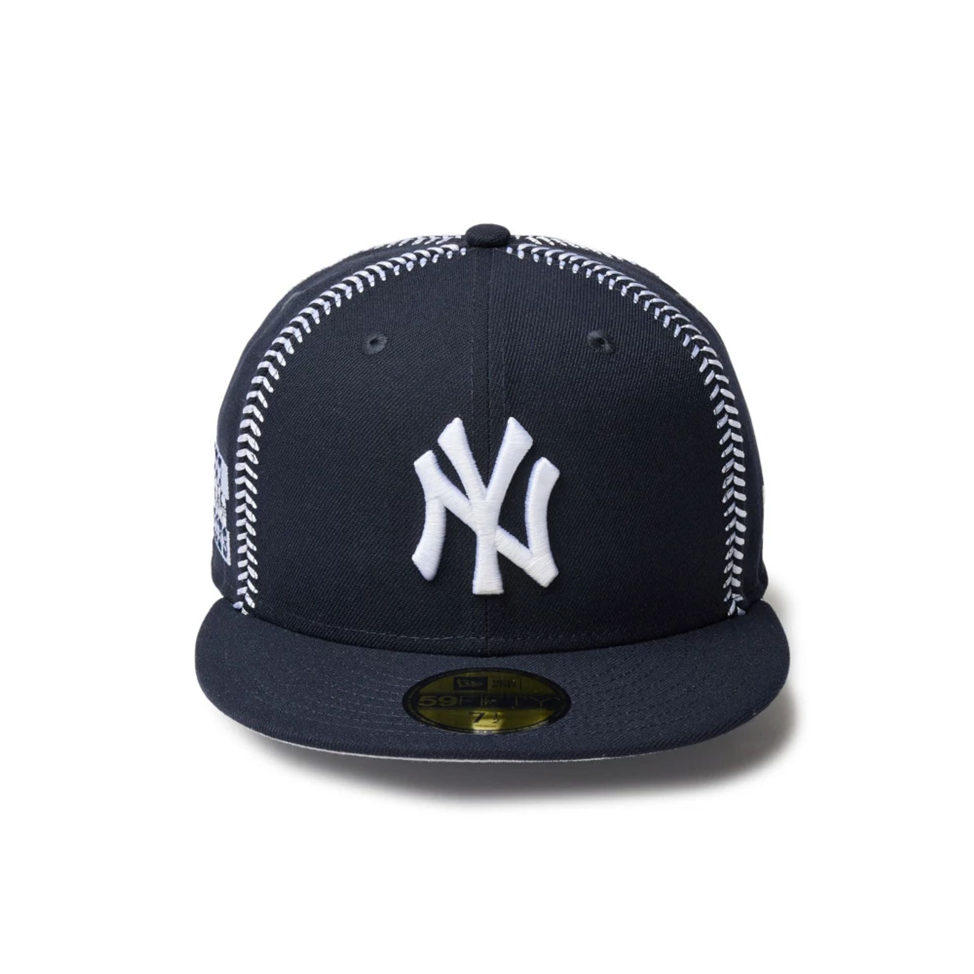 New York Yankees MLB Ball Stitch Navy 59FIFTY Fitted Cap、mySite、vikingsvslions