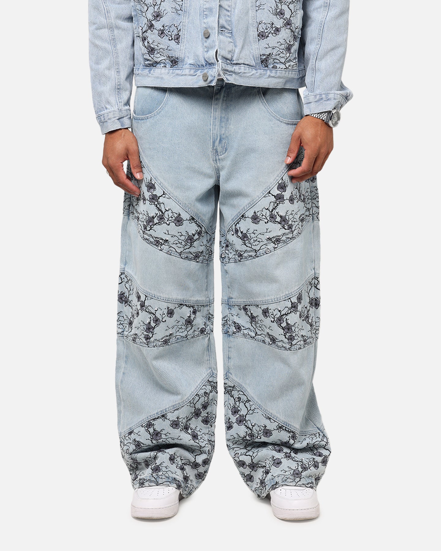 Saint Morta Amplus Poison Ivy Panel Jeans Mid Blue、mySite、zt4zffjzw