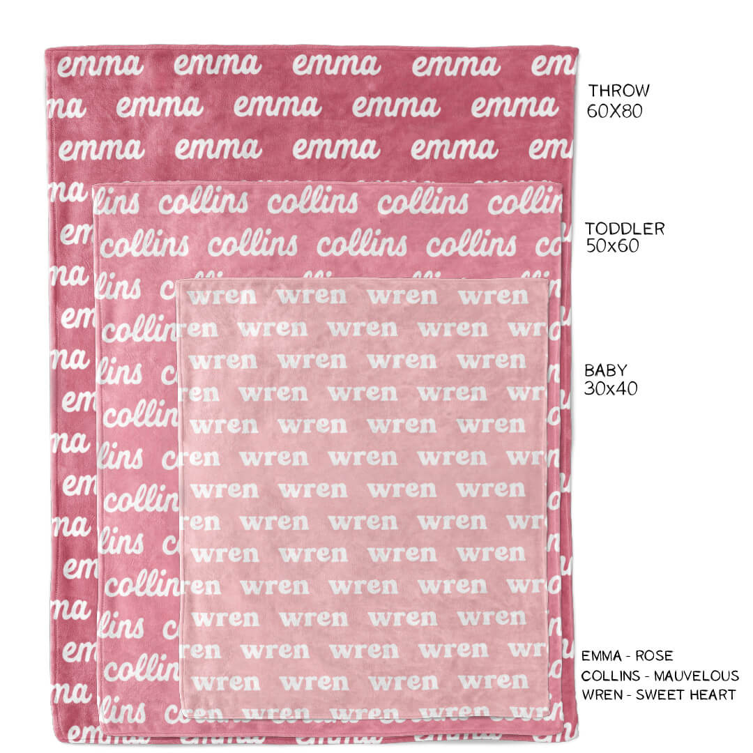  Personalized Color Blanket | Mauvelous、mySite、layawaytickets