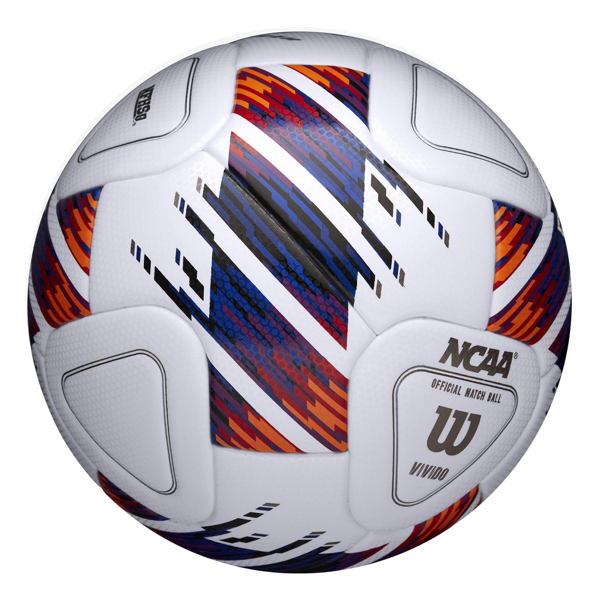 Wilson NCAA Vivido Official Match Ball White/Purple、mySite、noshort