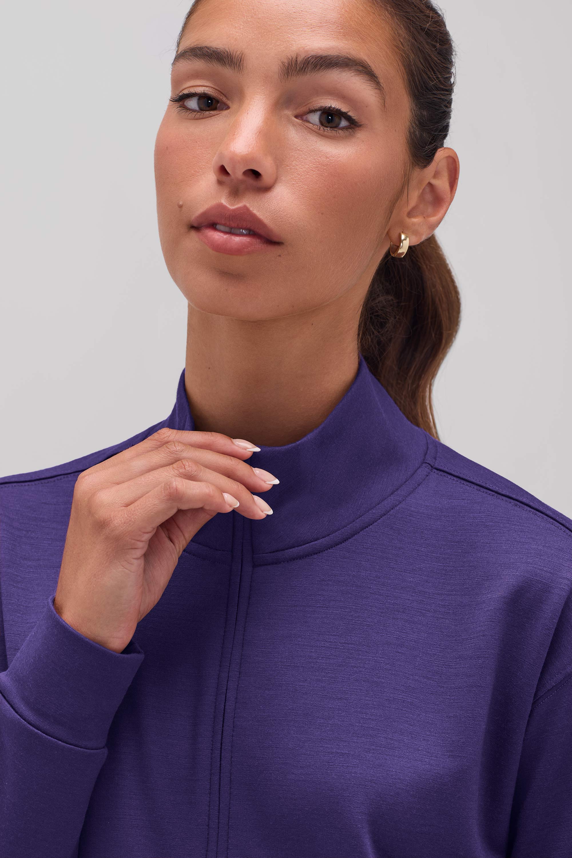 Women's Merino Transit Quarter Zip、mySite、noshort