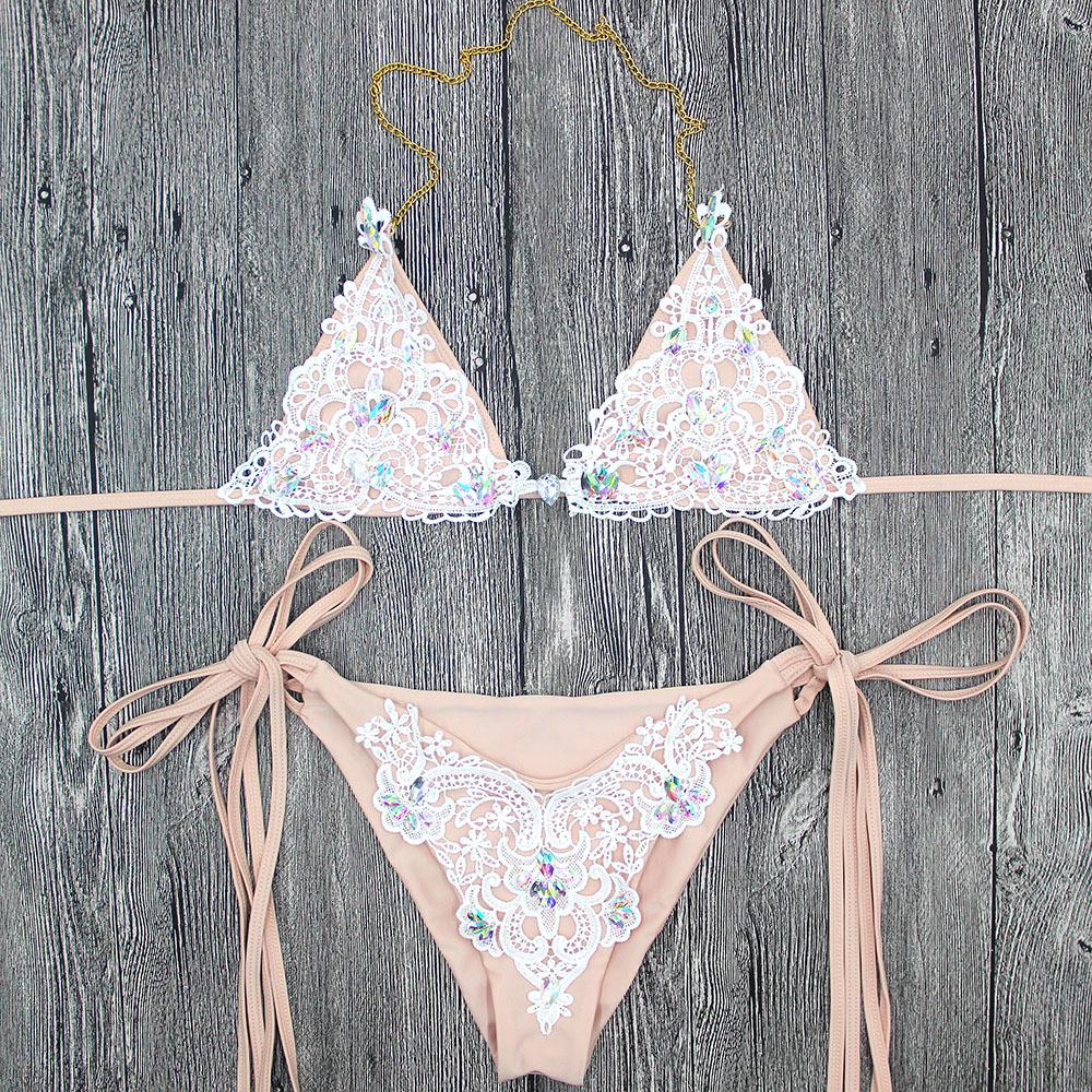  Crystal Crush Jeweled Crochet Bikini Set、mySite、justintrudeaud