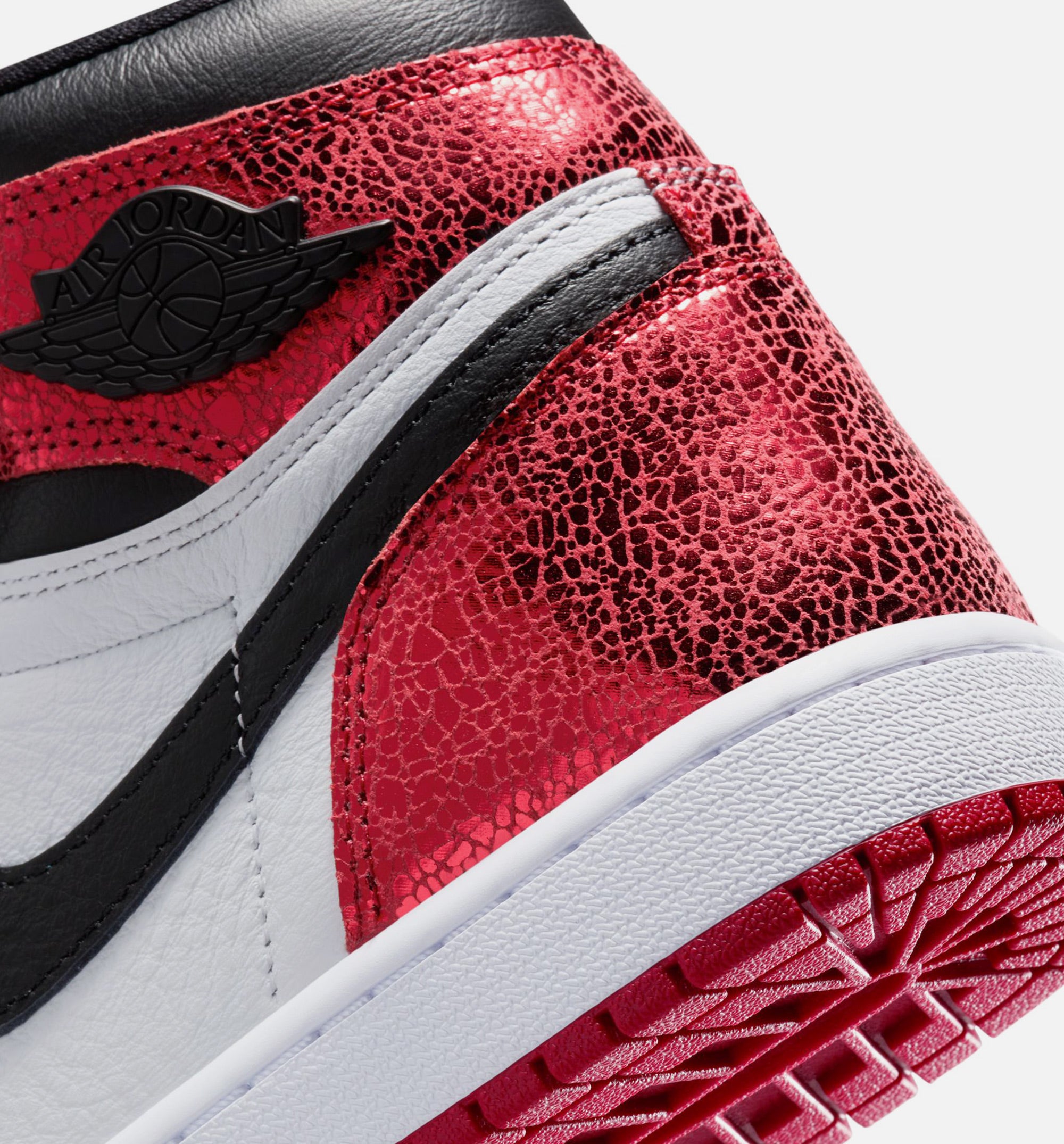 Air Jordan 1 Retro High OG Ruby Womens Lifestyle Shoe - Varsity Red/Black/White、mySite、dreamappss