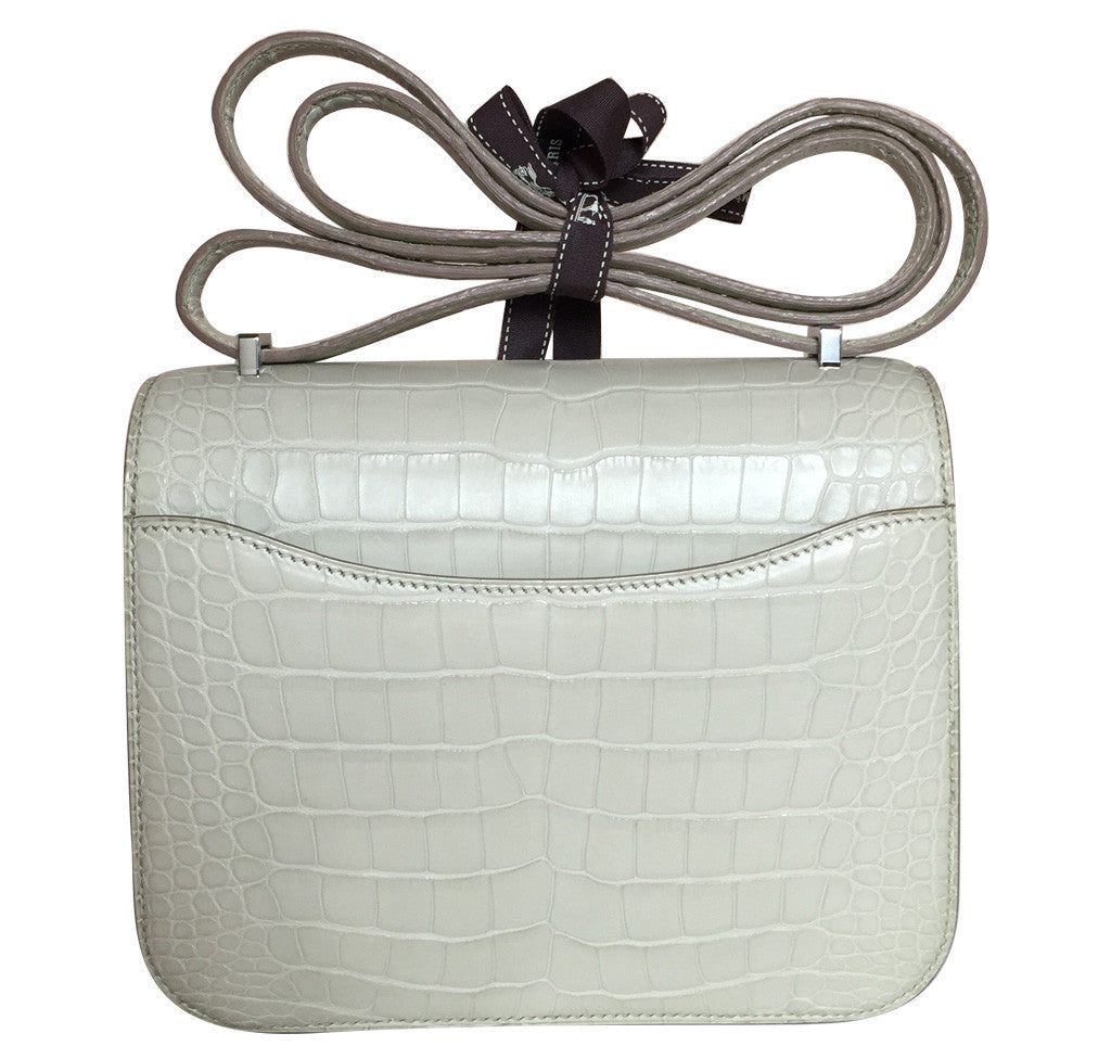 Hermes Constance 18 Bag Beton Alligator PHW、mySite、garminoutage.com