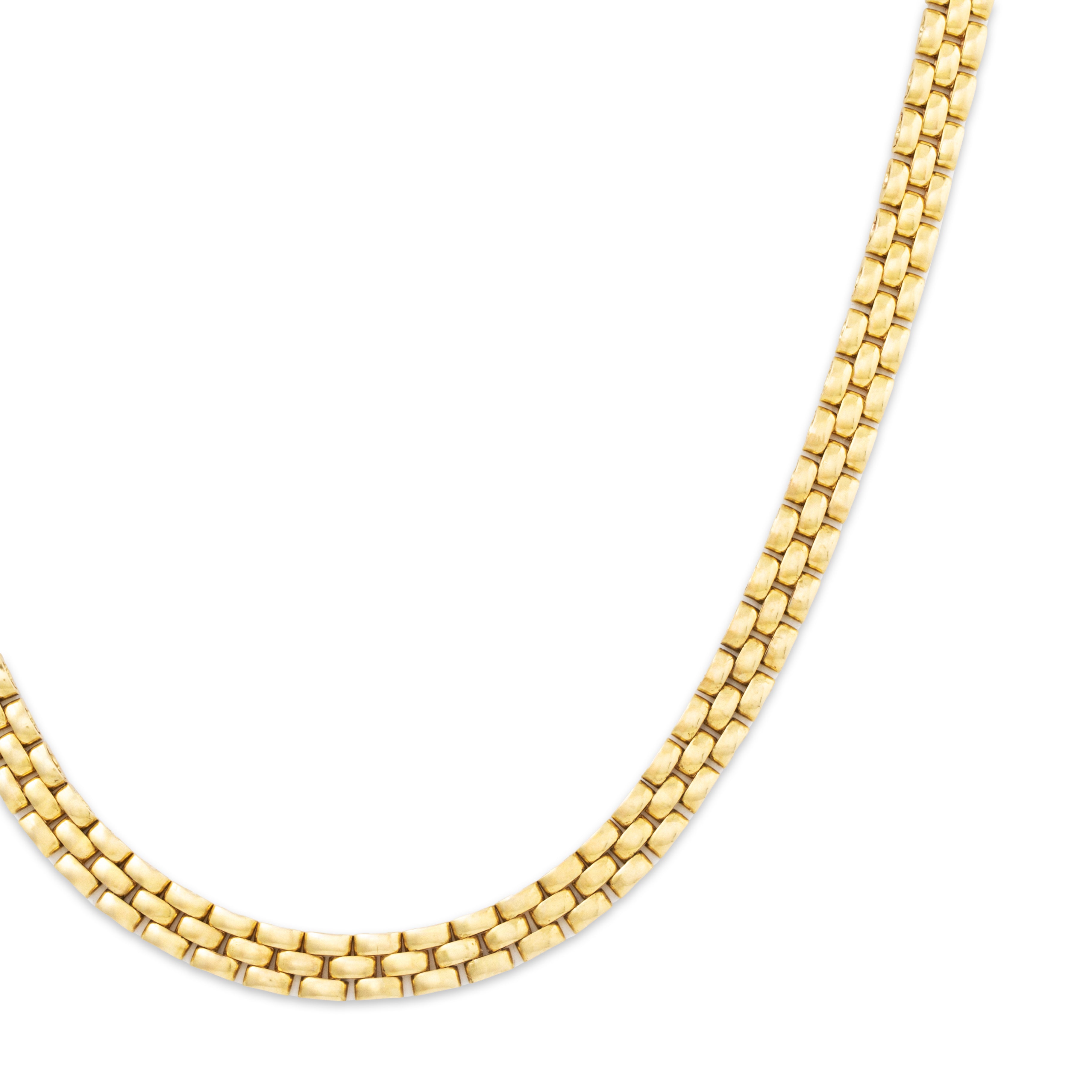 Vintage Outstanding 18k Yellow Gold Bismark Chain Necklace 16、mySite、hinf8tx79