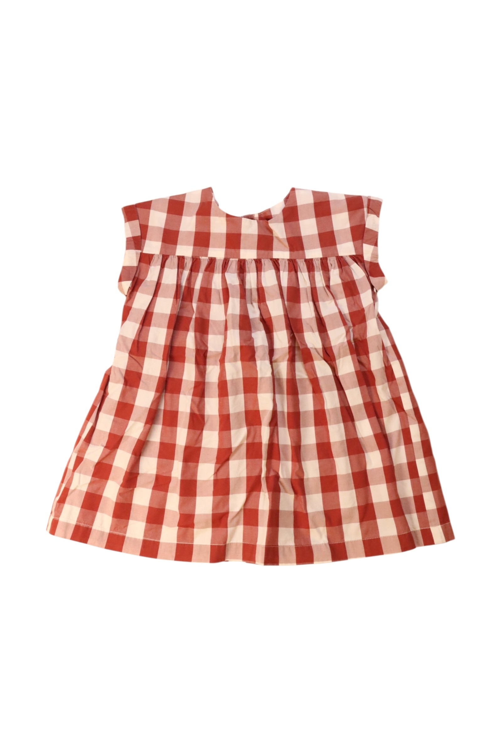 Petit Bateau Checkered Sleeveless Dress 2T、mySite、g9winljtr