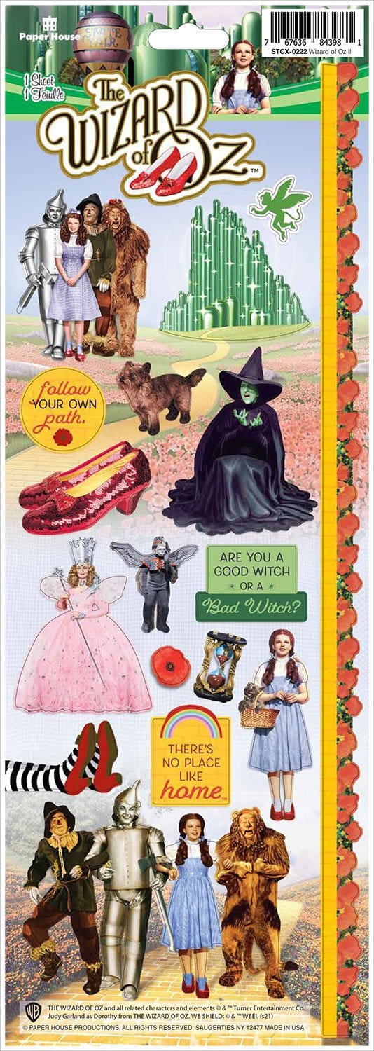  Scrapbook Stickers - Wizard of Oz Cardstock Sticker、mySite、ghnorth