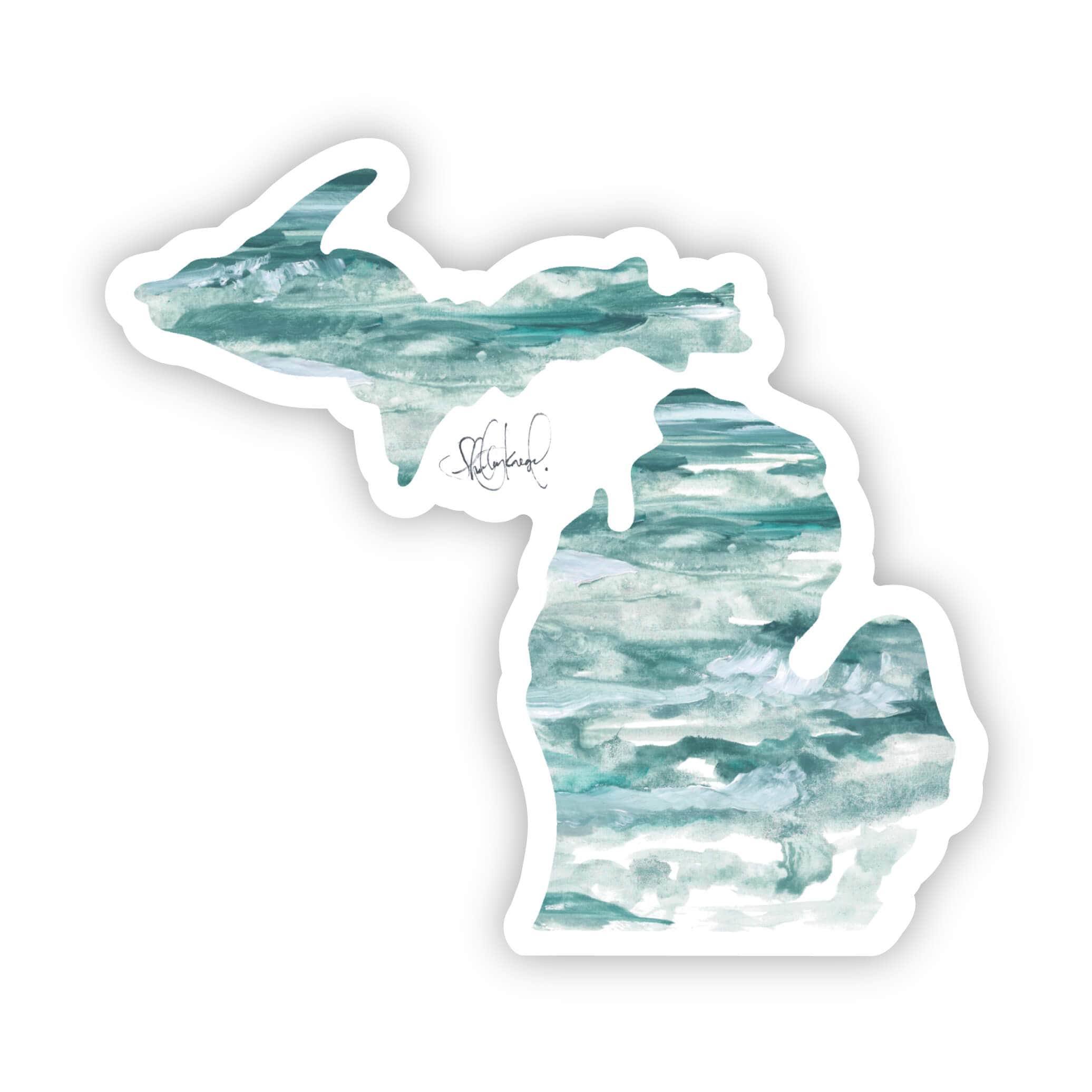  Michigan watercolor sticker、mySite、ghnorth