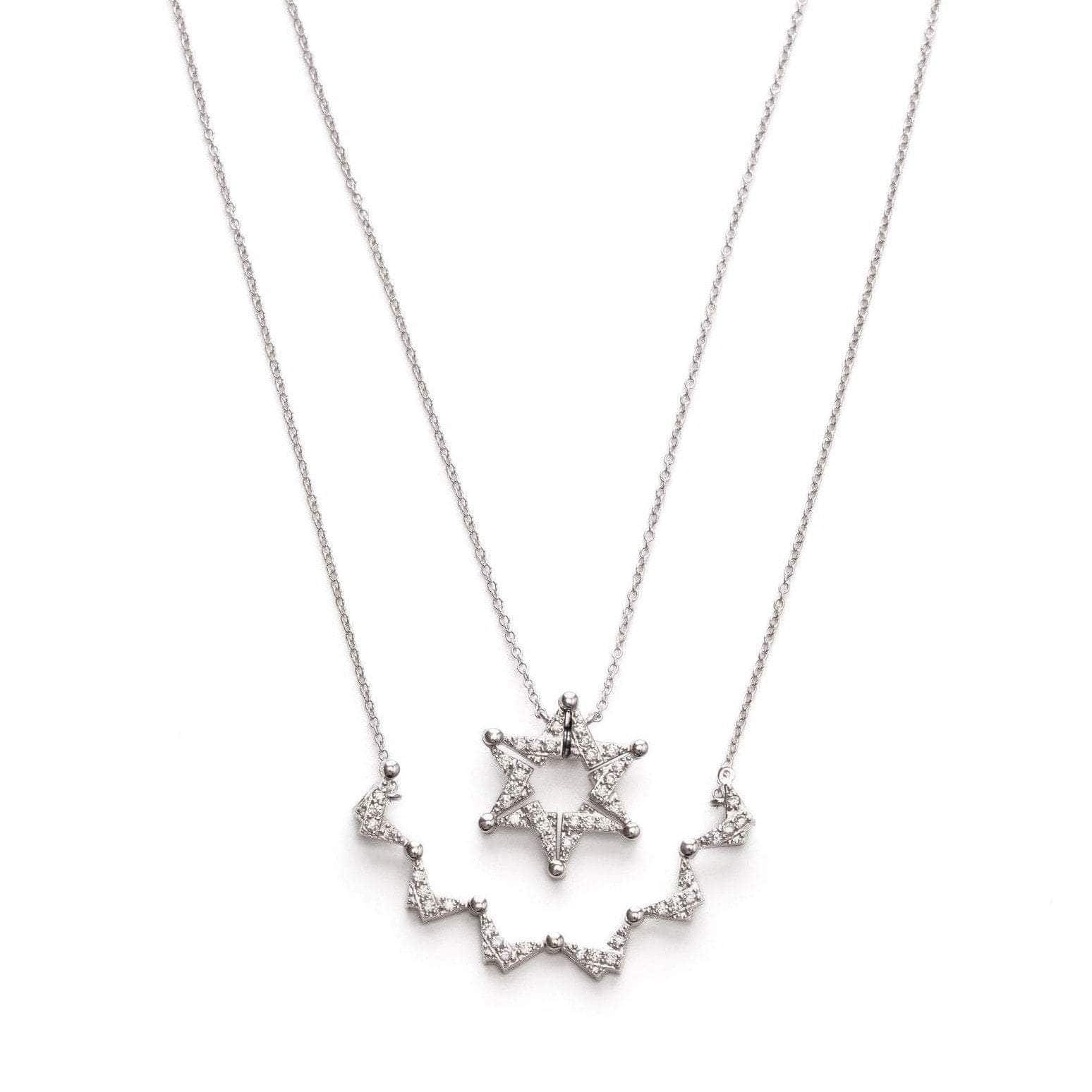 Butterfly Star of David Necklace - Sterling Silver、mySite、topwebapps