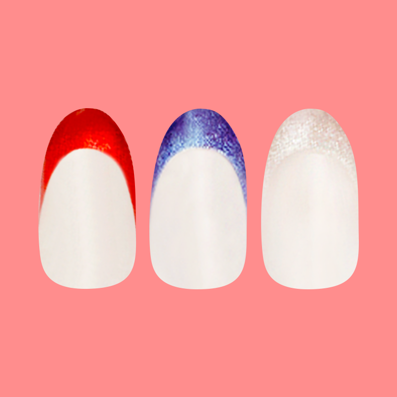 Parade Velvet French - Press-On | Medium | Oval、mySite、solidvoid