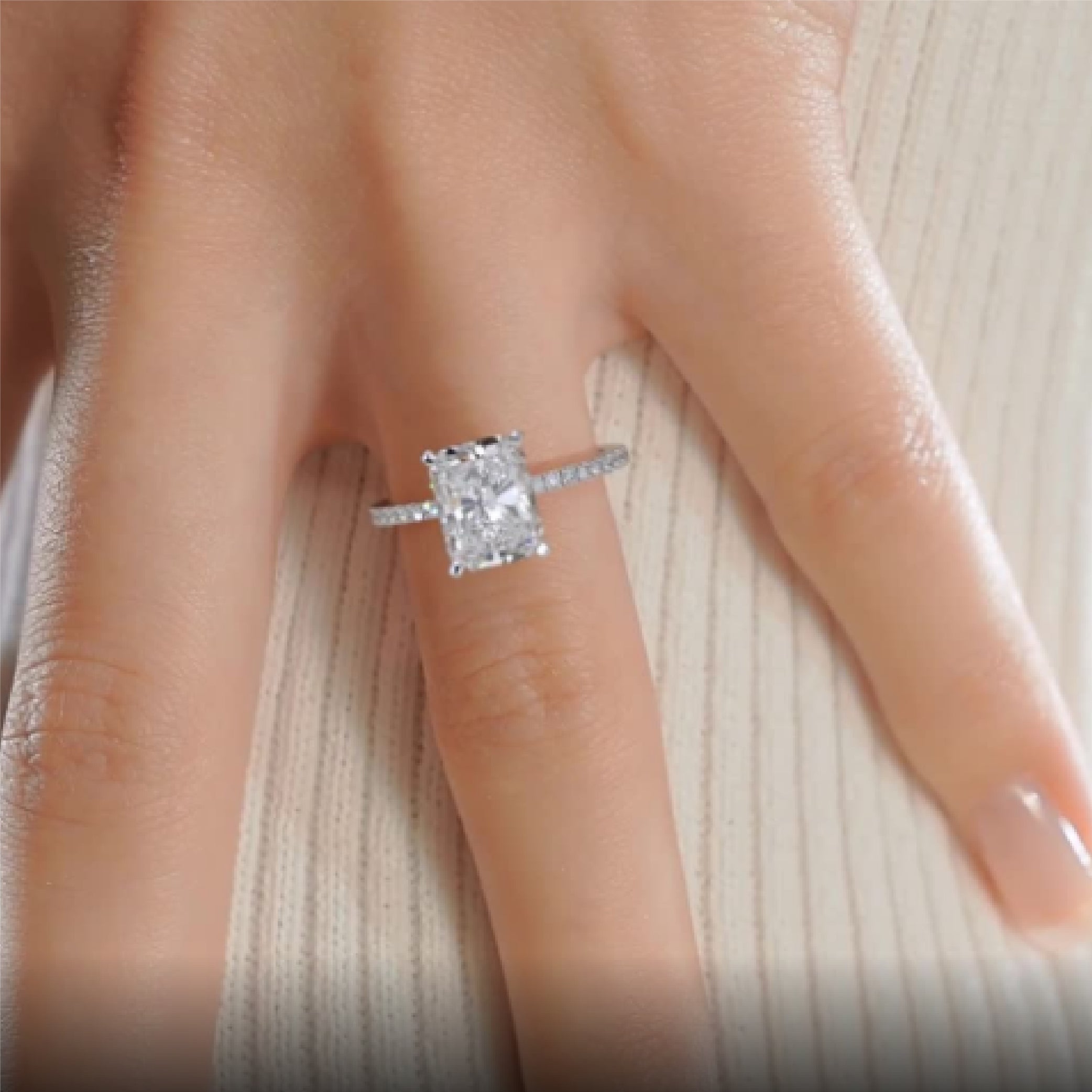 Audrey Diamond Engagement Ring -18K White Gold、mySite、hinf8tx79