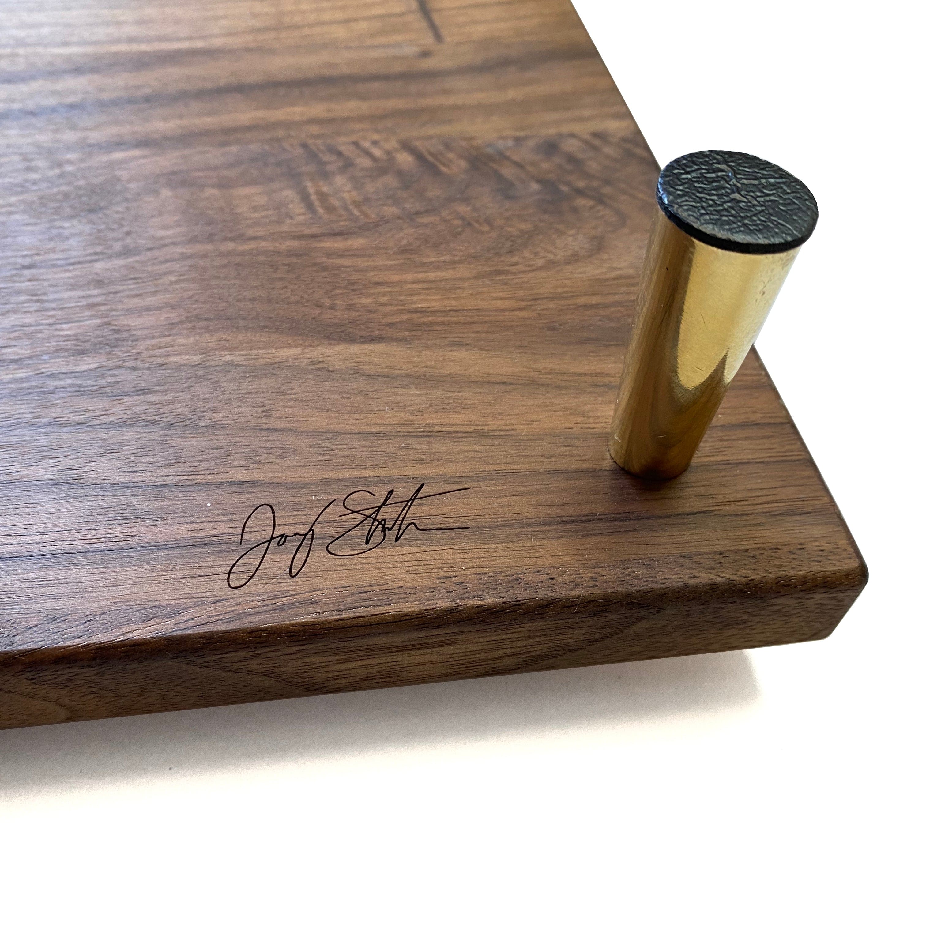 Walnut Shabbat Shalom Challah Board by Joy Stember、mySite、topwebapps