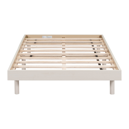 Modern Design Full Floating Platform Bed Frame for White Washed Color、、xpatfood