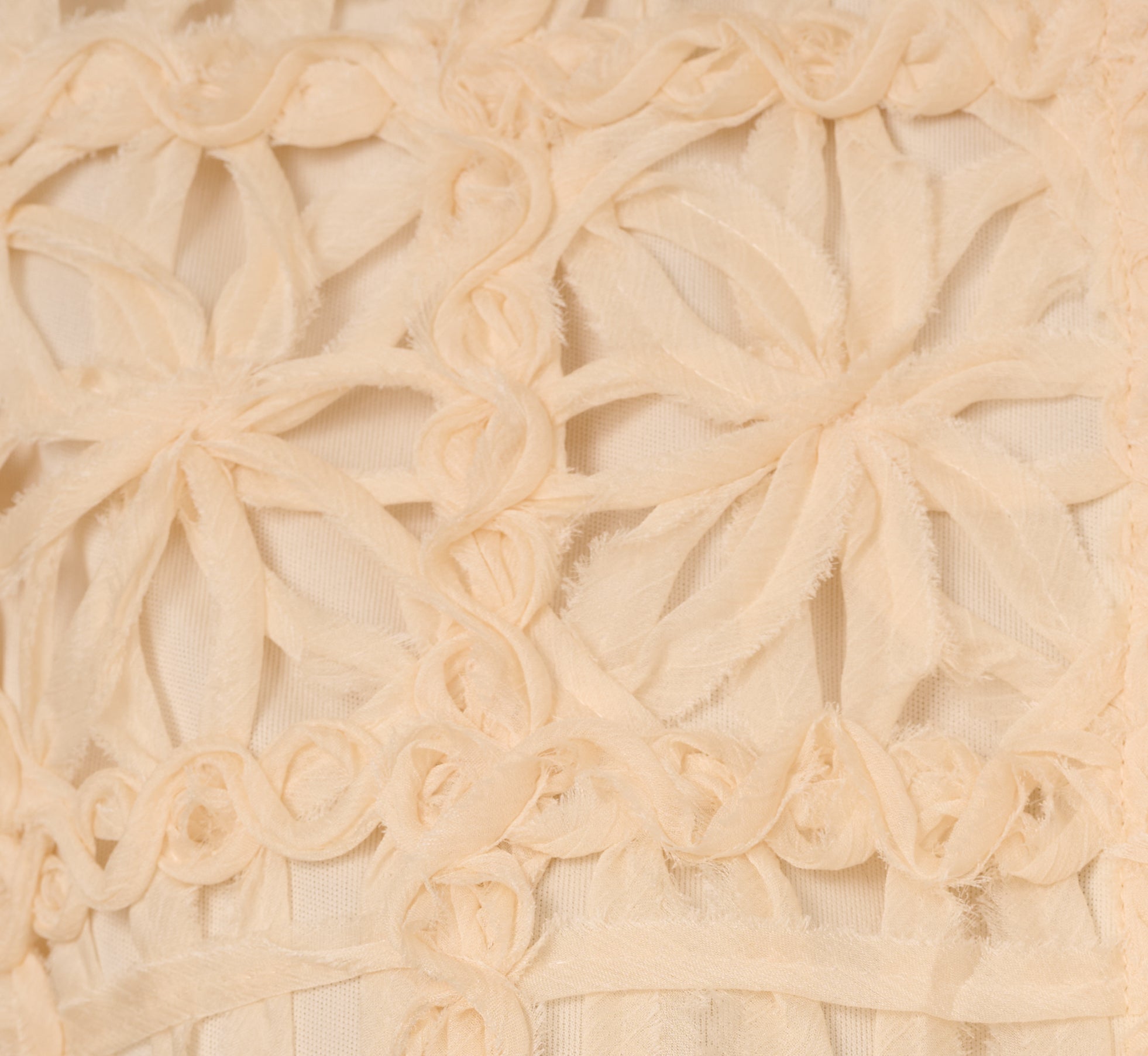 Short Sleeve Chiffon Soutache Jacket In Cannoli Cream、mySite、solidvoid