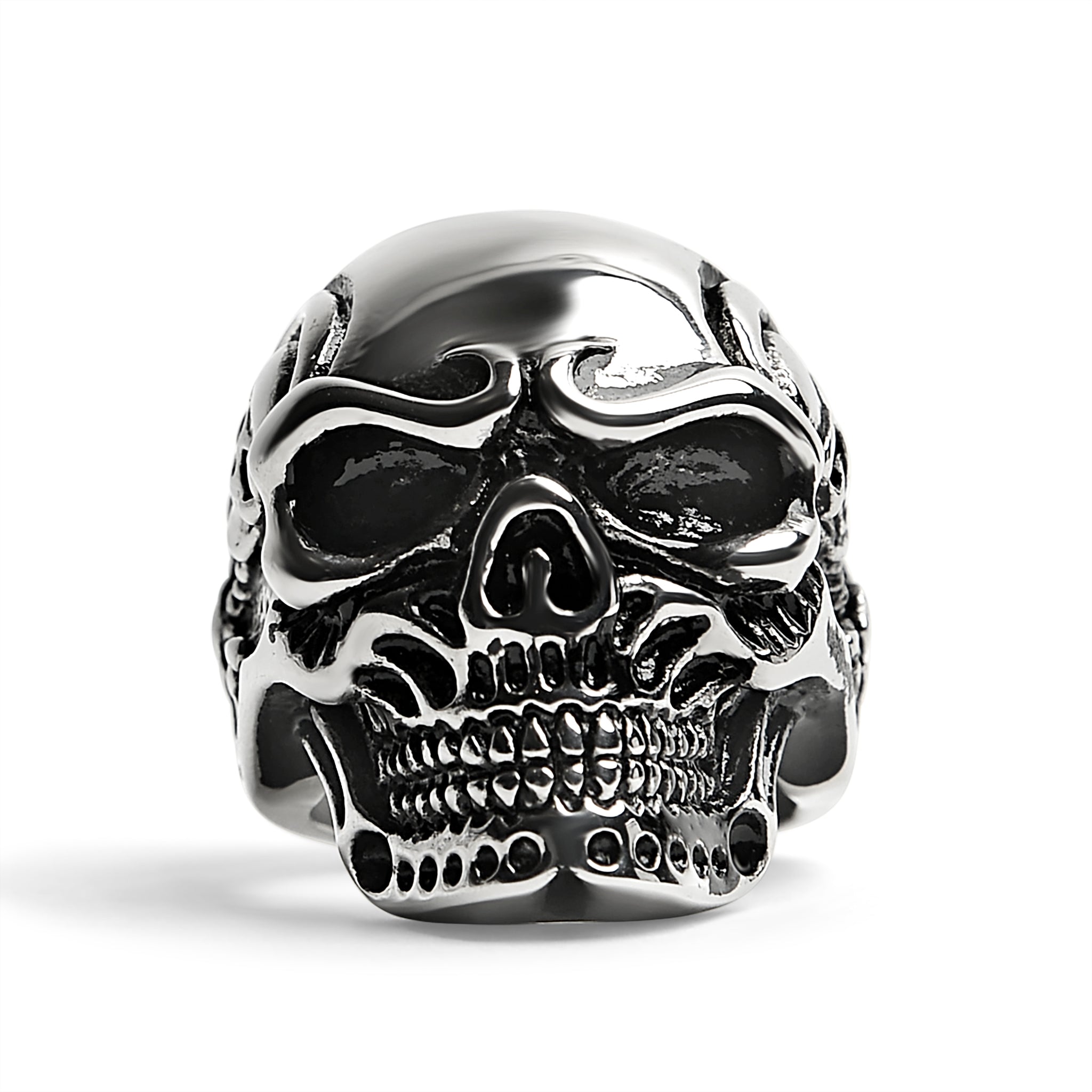 Stainless Steel Skull With Skeleton Accents Ring / SCR4048、mySite、dreamappss