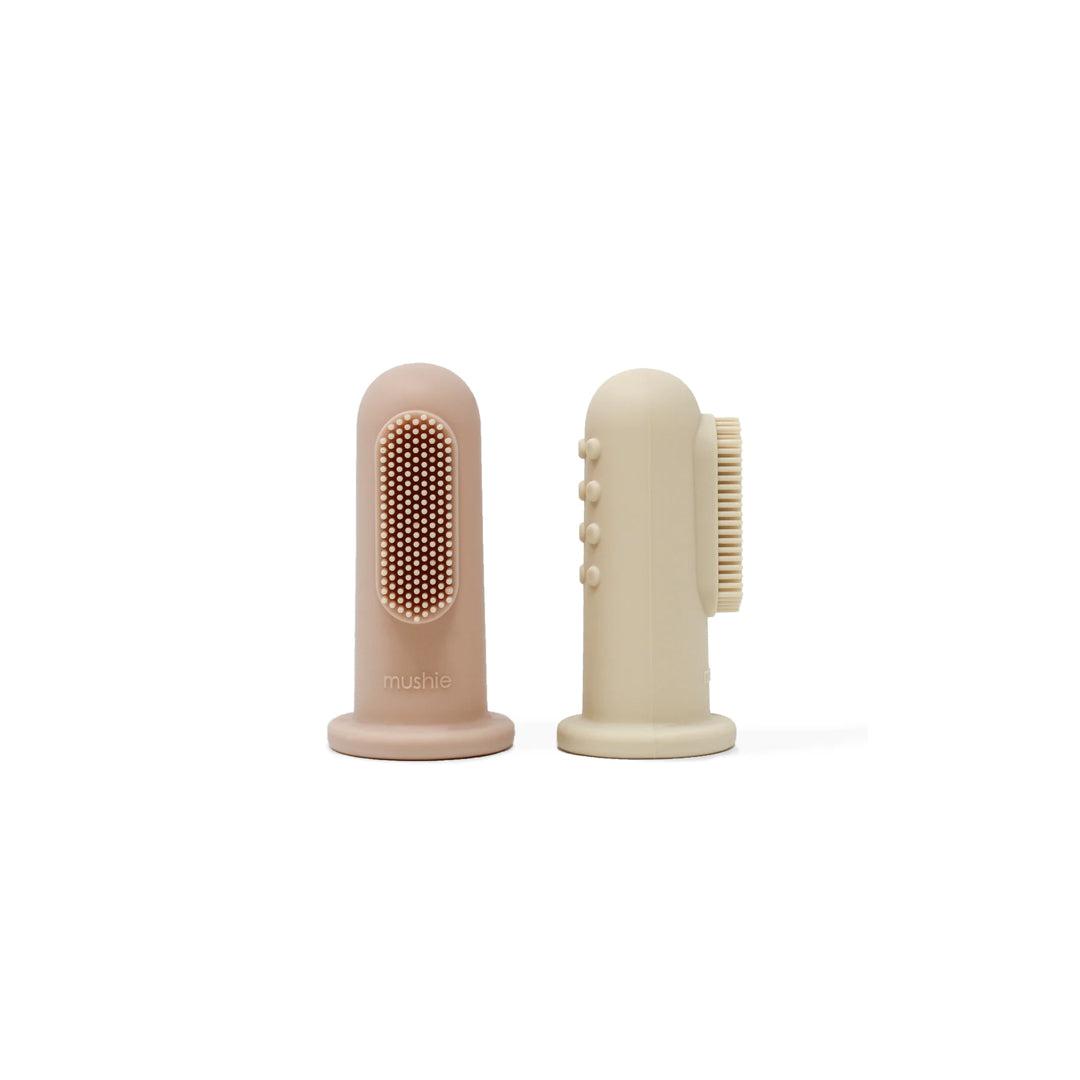  Mushie Finger Toothbrush - Blush/Shifting Sand、mySite、merchandisen