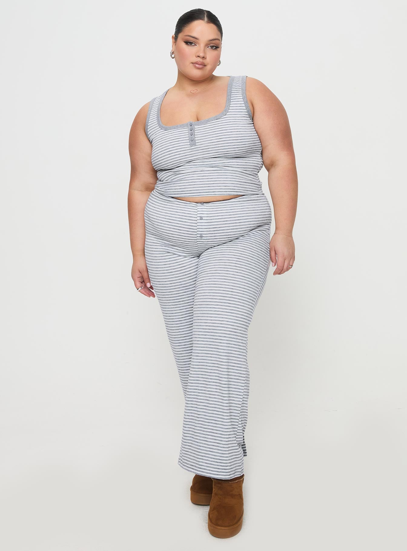 Waffles Stripe Sleep Set Multi Curve、mySite、solidvoid