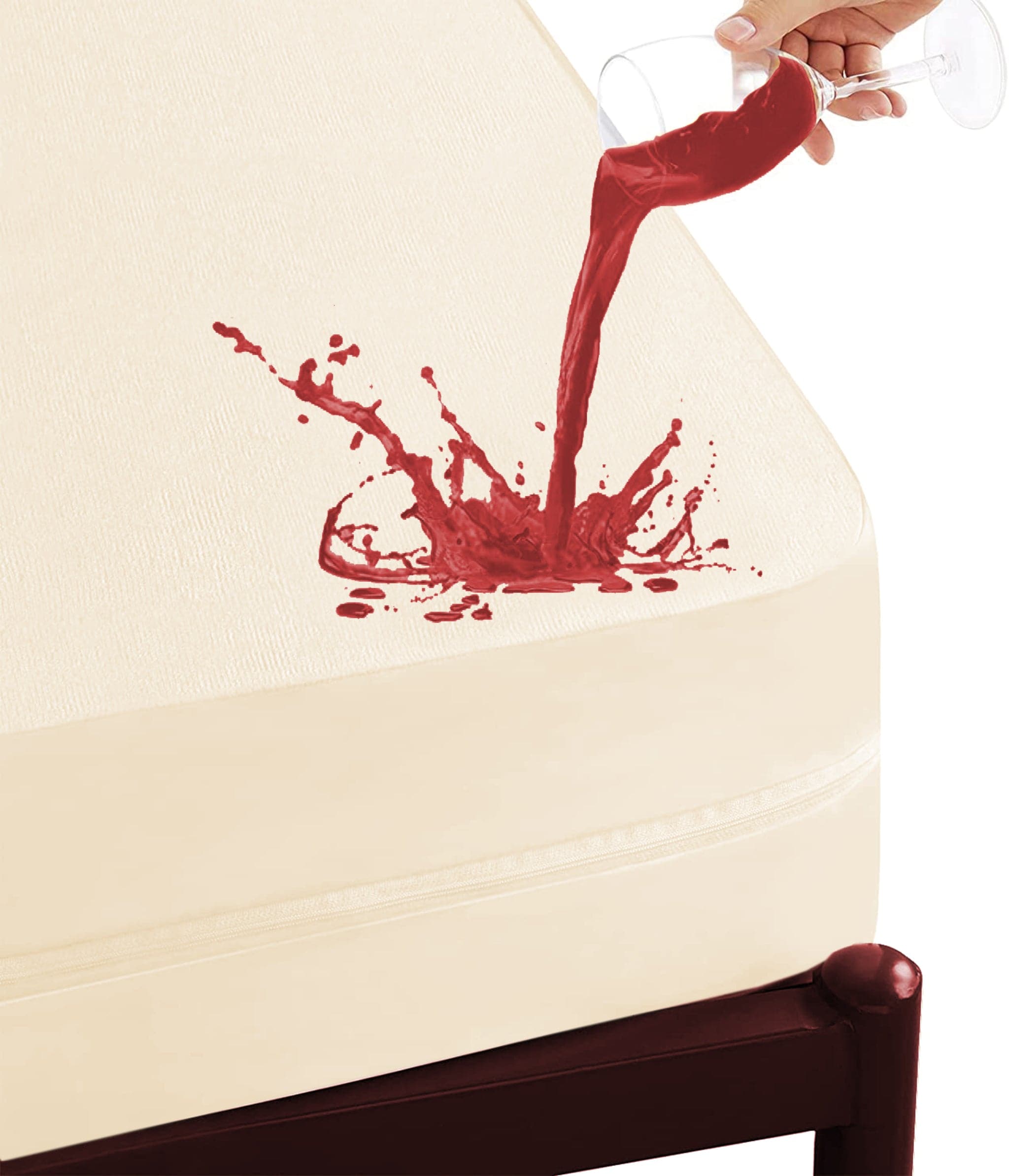 Natural Sleep Organic Cotton Waterproof Mattress Encasement、mySite、neckold