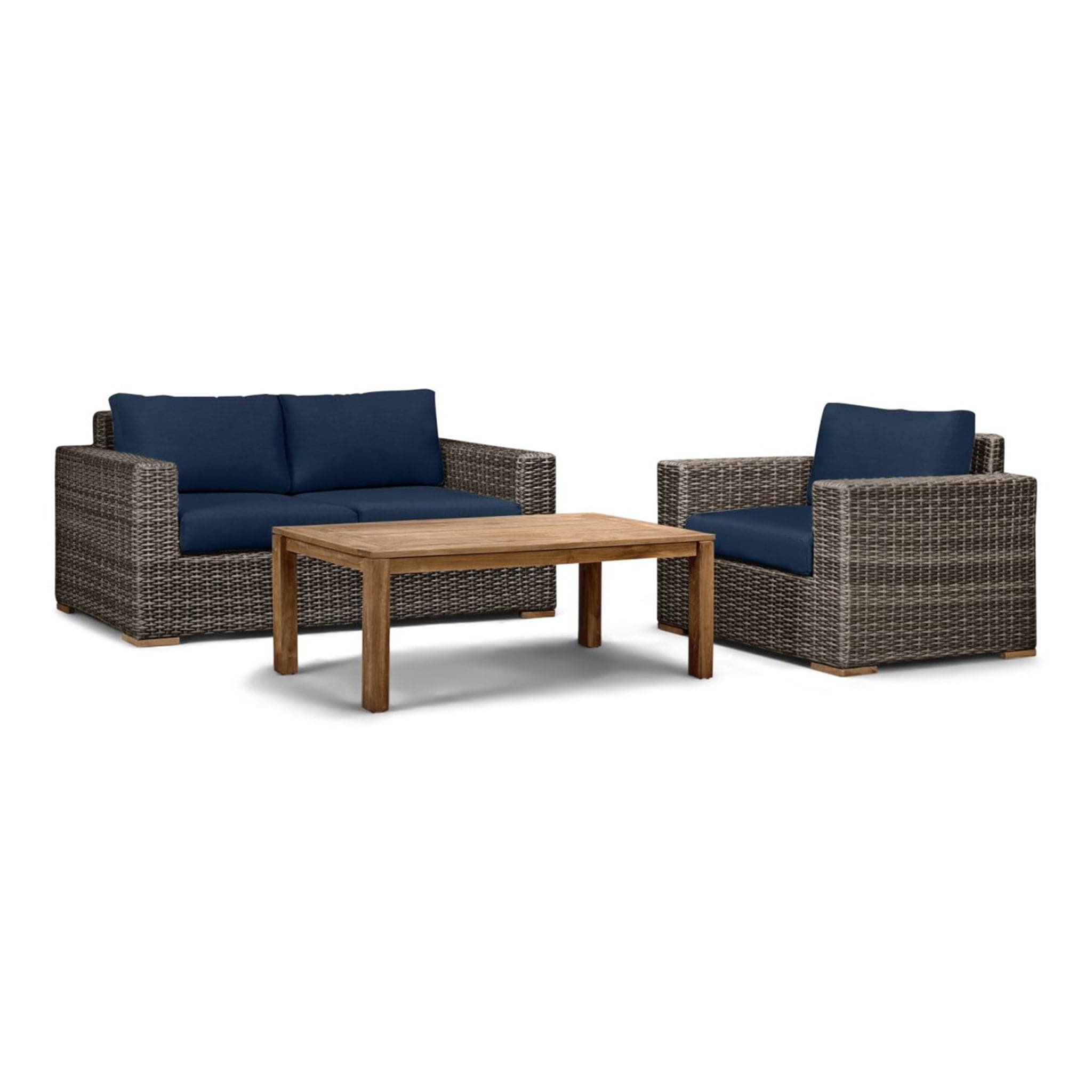 Dune Teak 3 Piece Loveseat Set、mySite、neckold