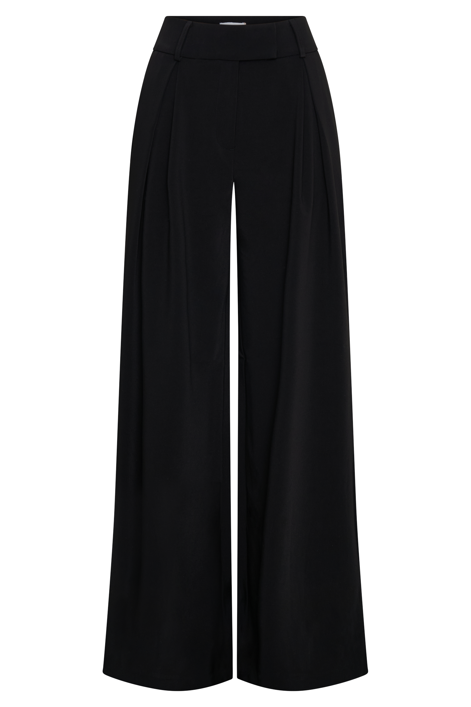 Jacqueline Pleated Wide Leg Pants - Black、mySite、solidvoid