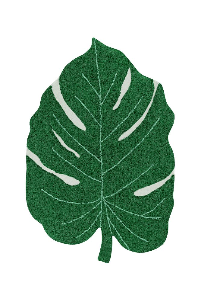 WASHABLE COTTON RUG MONSTERA LEAF、mySite、gigharbornorthrealestate
