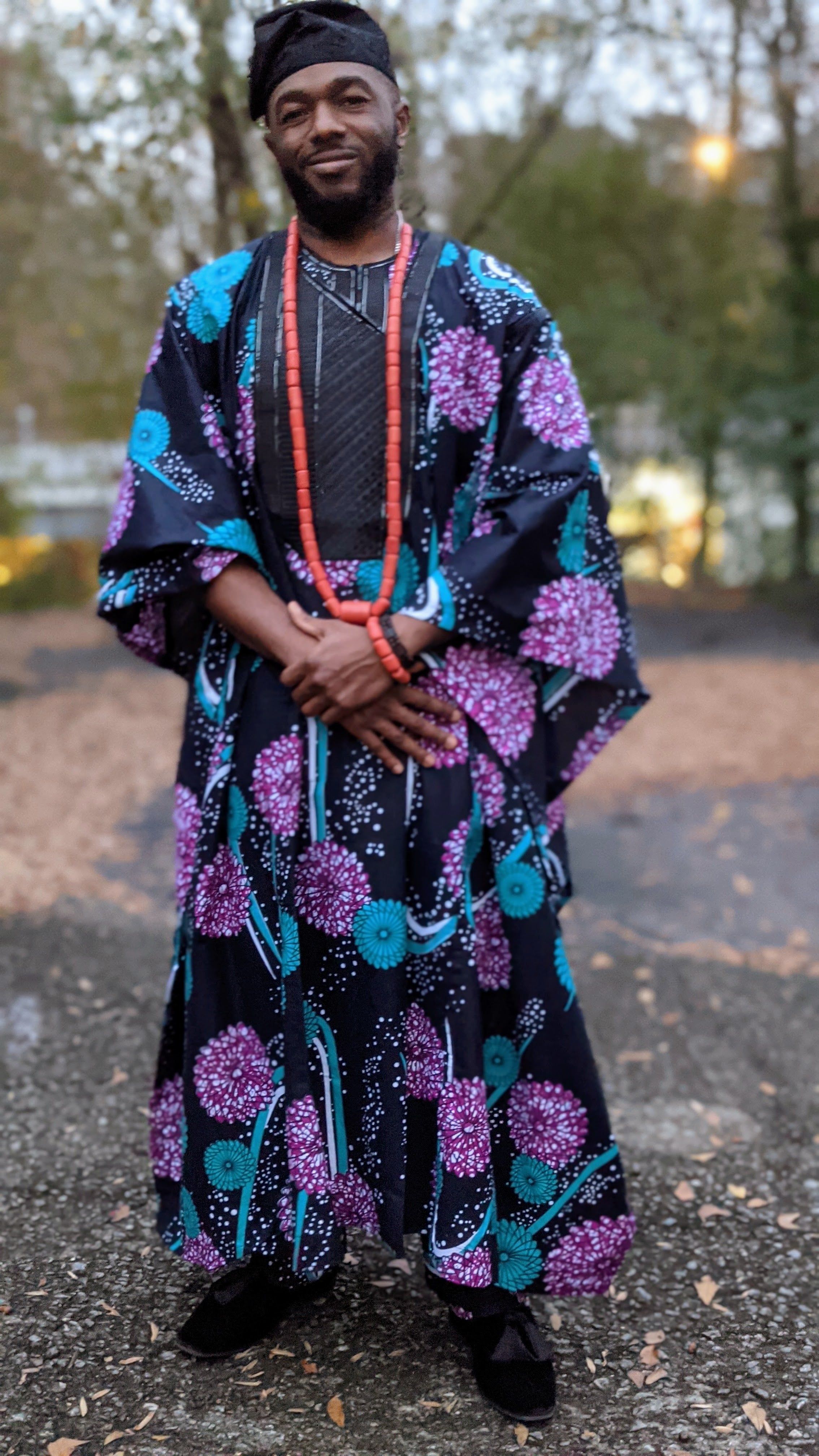 Adetunde Ankara African Print Agbada Set - DP5006GB2、mySite、solidvoid
