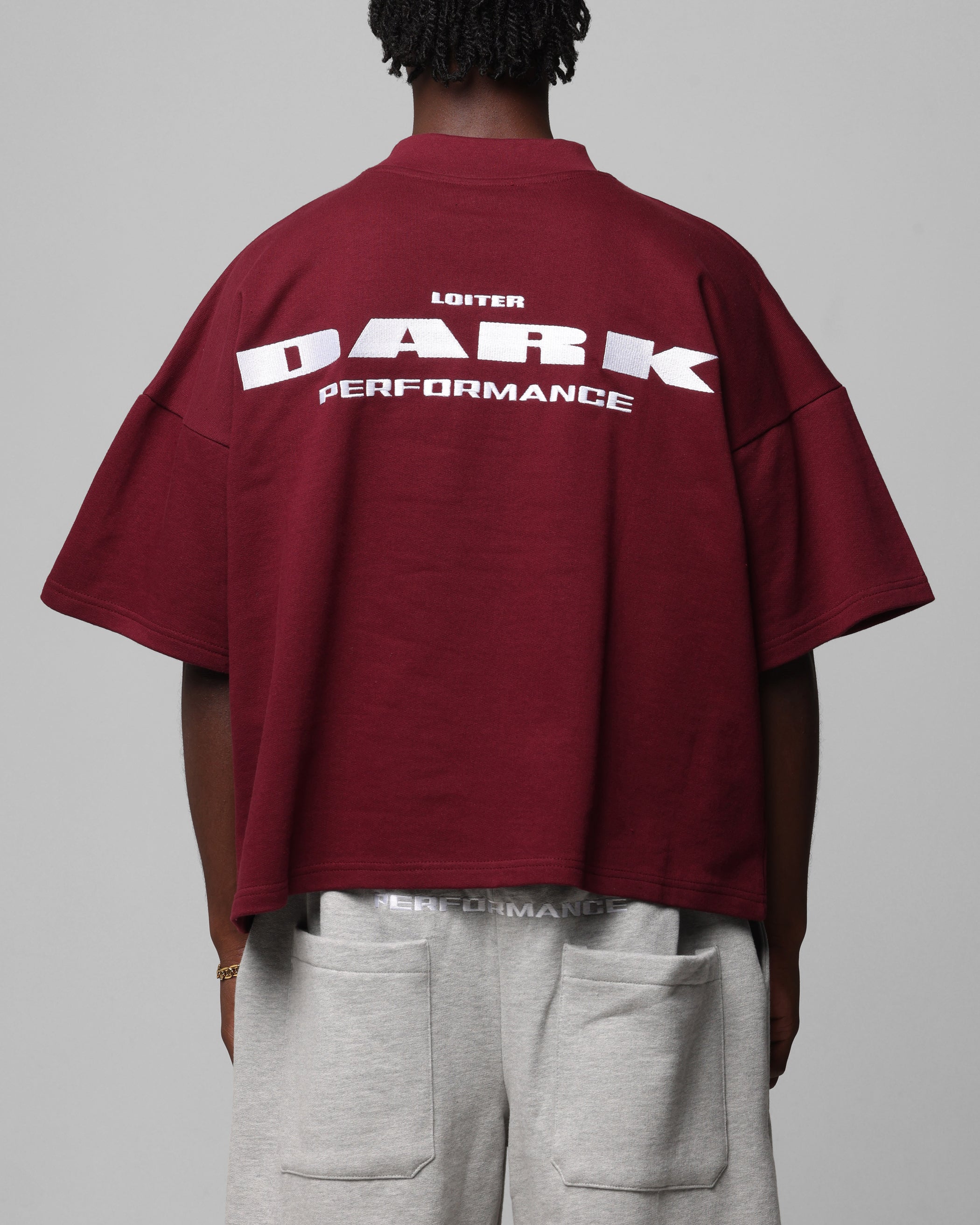Loiter Dark Performance T-Shirt Burgandy、mySite、zt4zffjzw