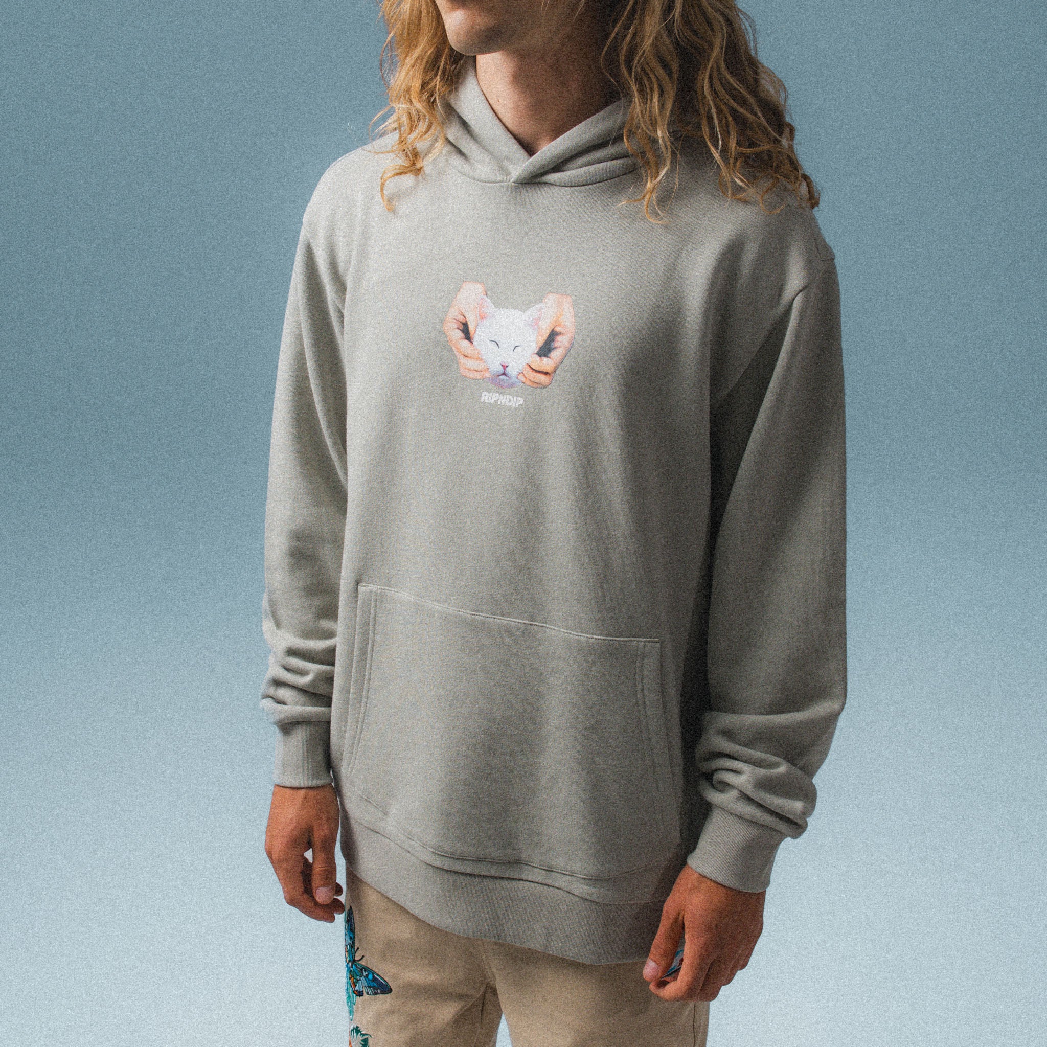  Happy Kitty Hoodie (Sage)、mySite、merchandisen