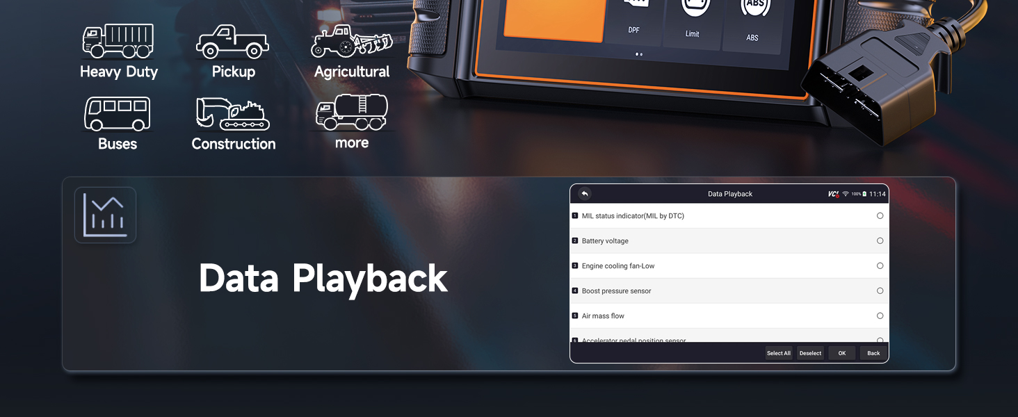 diagnostic scanner for a paccar machine 13