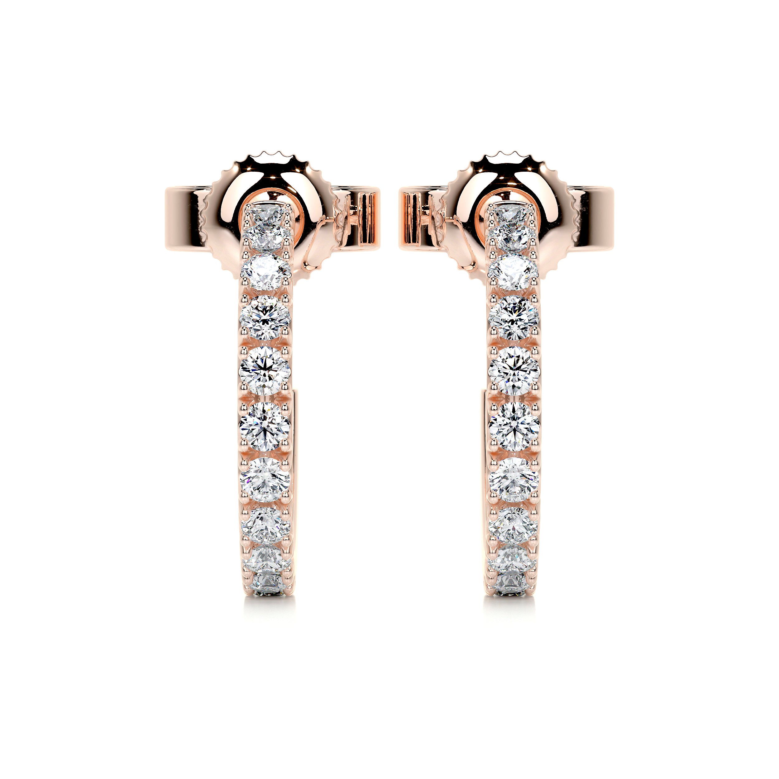 Nicole Diamond Earrings (2.5 Carat) -14K Rose Gold、mySite、hinf8tx79