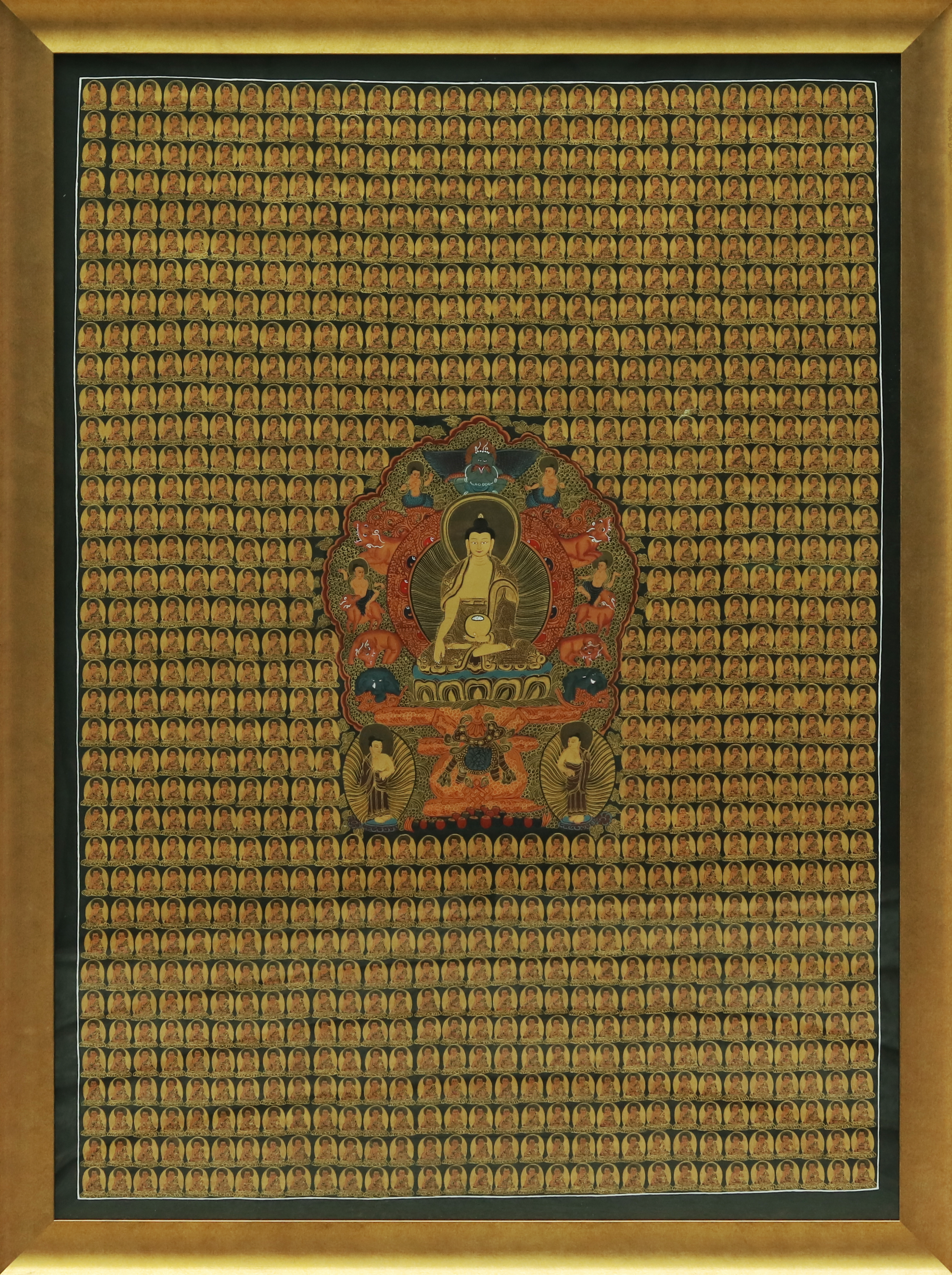 The Thousand Buddhas (Painting - Acrylic on Cotton Cloth)、mySite、topwebapps