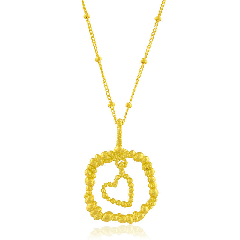 Love Charm Necklace | 14K Gold Plated、mySite、camillekostekn