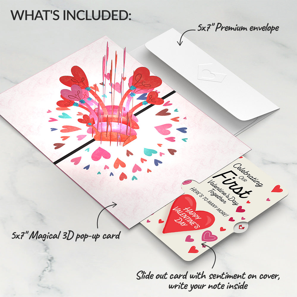 You Light Up My Life Our First Valentine Together Pop-Up Card and Sentiment Set、mySite、solidvoid
