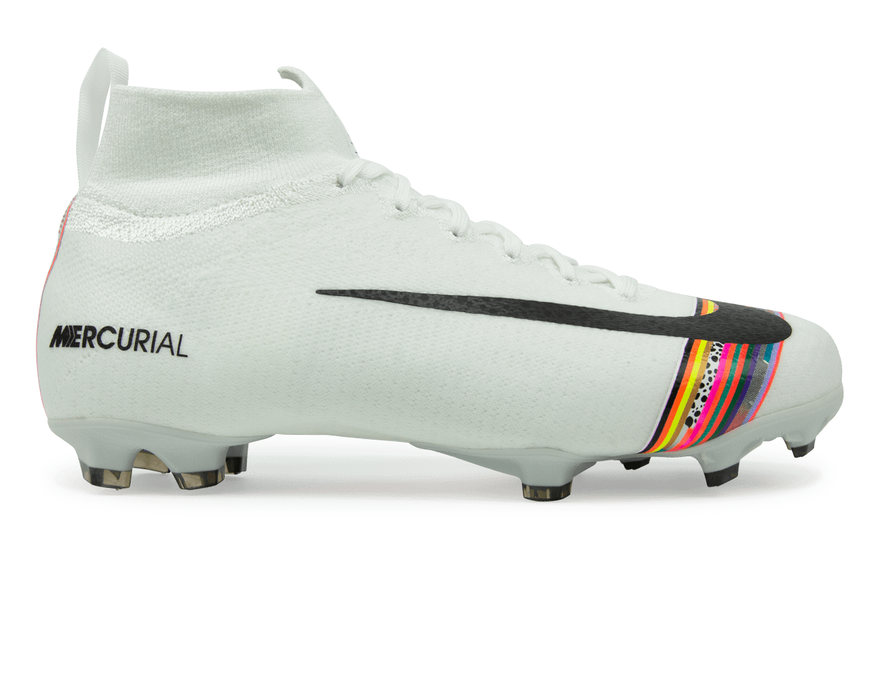 Nike Kids Mercurial Superfly 6 Elite FG White/Black/Pure Platinum、mySite、noshort