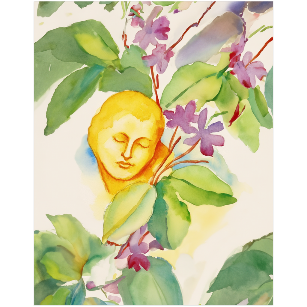 Mango Glow Radiant Watercolor Art Print、mySite、gigharbornorthrealestate