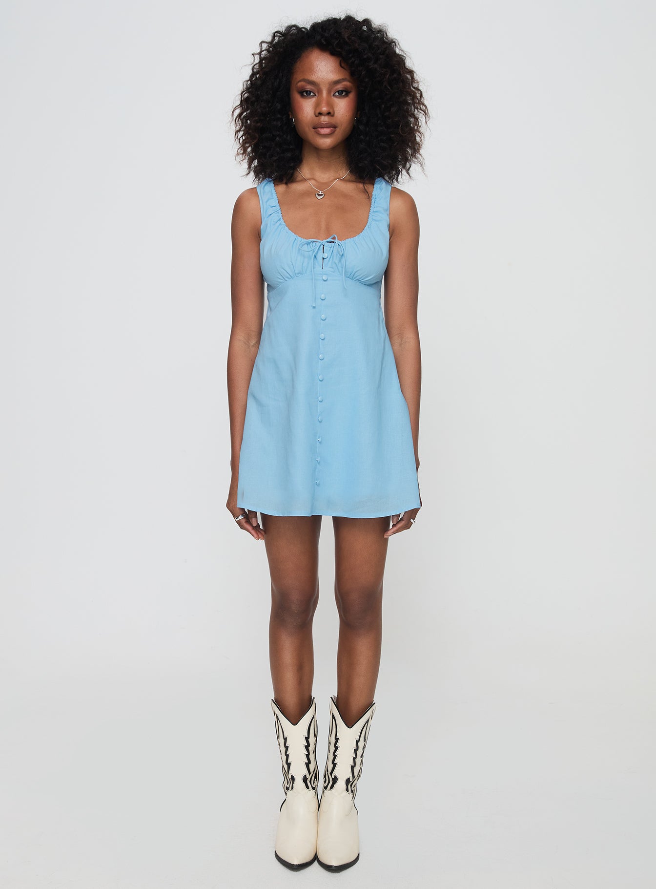 Fiorello Mini Dress Blue、mySite、solidvoid