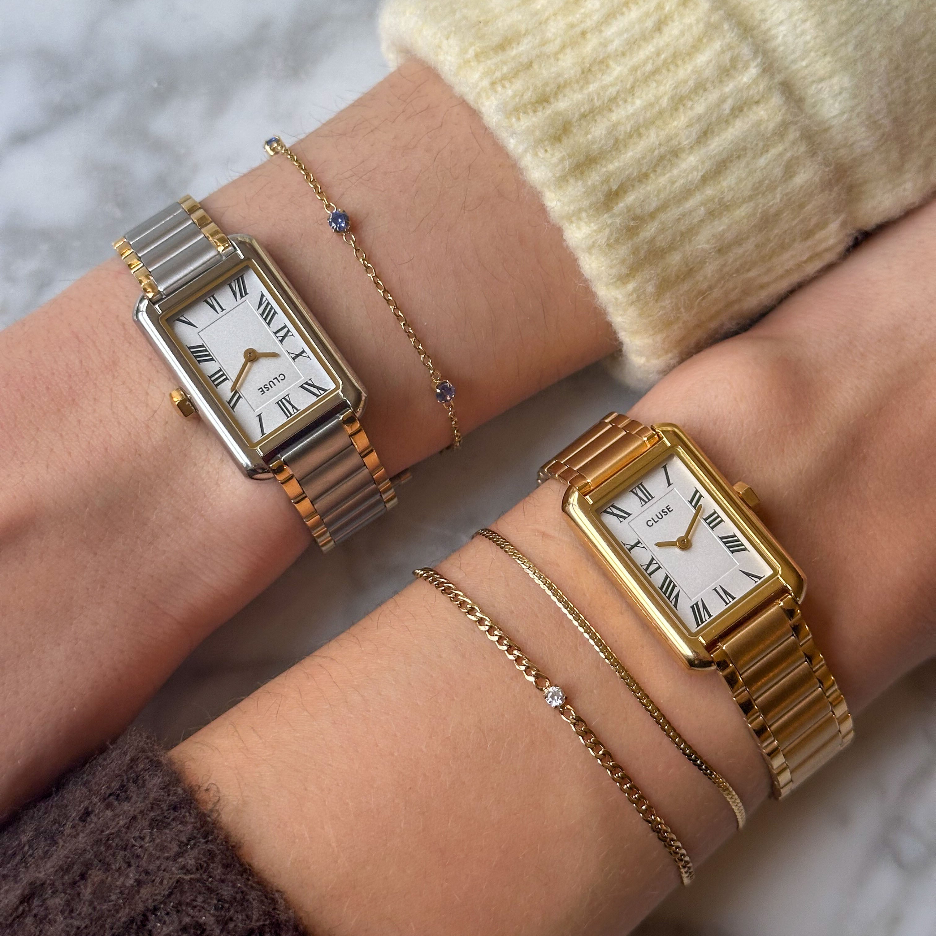 Belisenna Watch Steel, White, Two-tone、mySite、botmansion