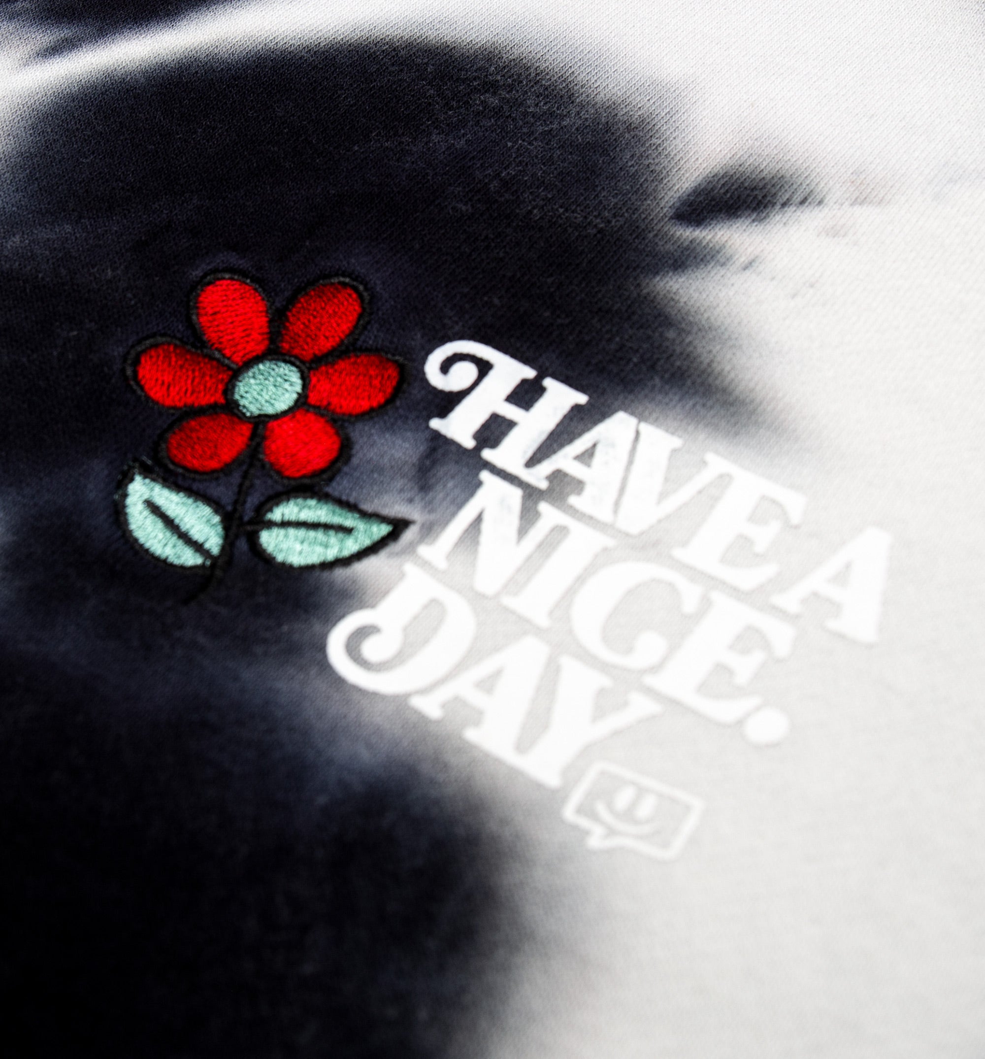 Nice Day Tie Dye Crewneck Mens Crew - Black/White、mySite、dreamappss