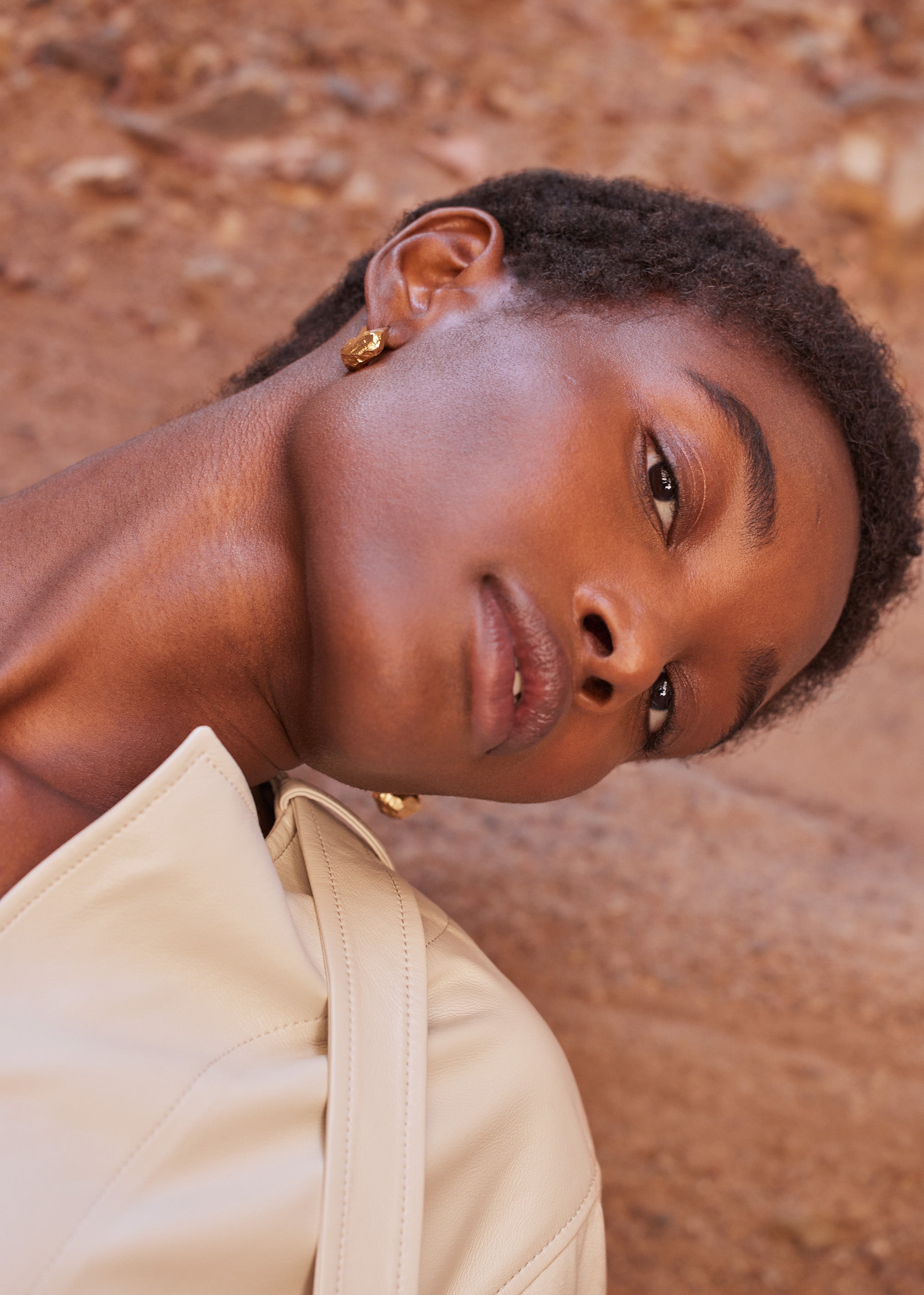 Puces d��oreilles Eroz - Dor茅e � l��or 24 carats、mySite、camillekostekn