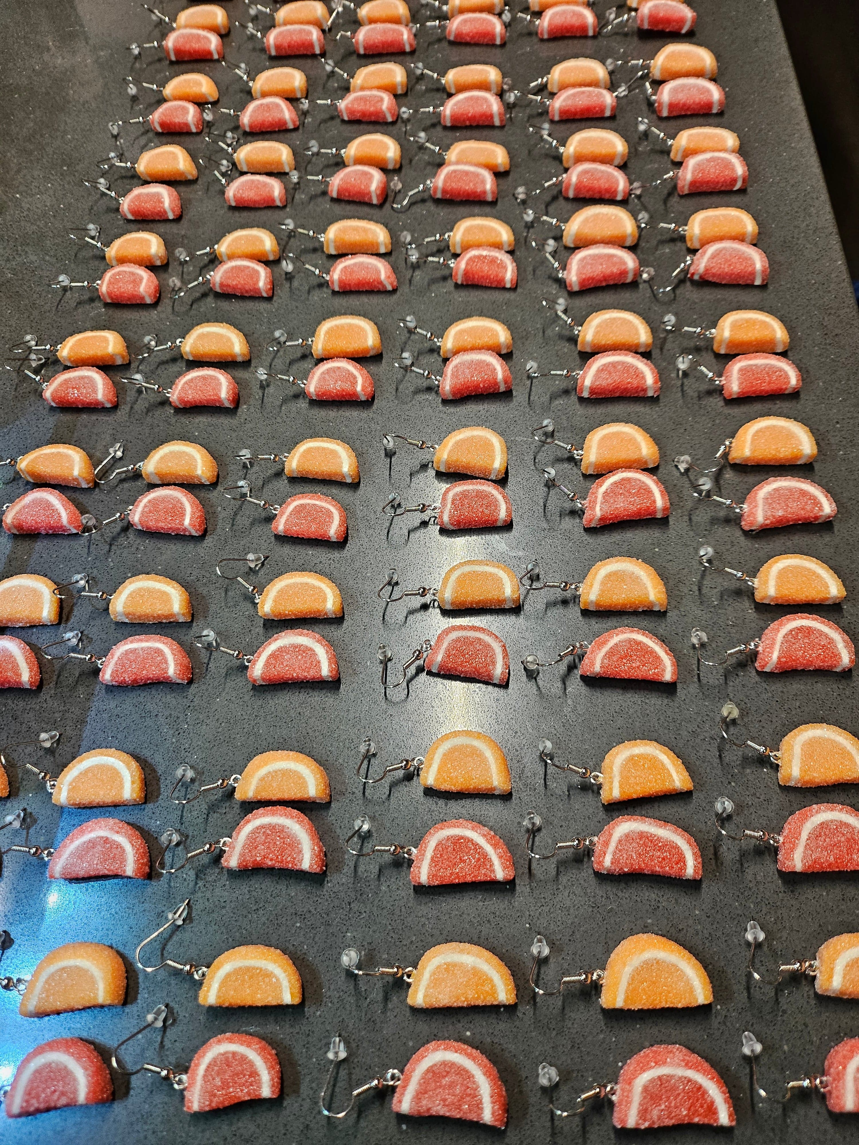 Passover Mismatch Jelly Fruit Slice Candy Earrings、mySite、topwebapps