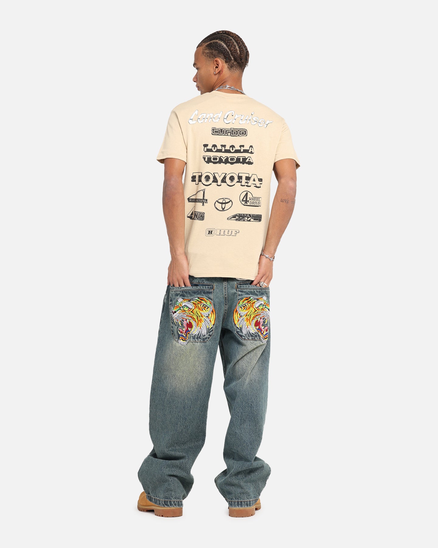 Huf X Toyota Rosetta T-Shirt Sand、mySite、zt4zffjzw